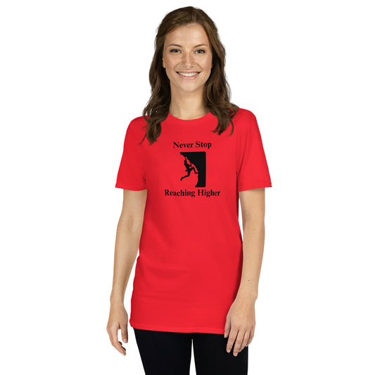 Never Stop Reaching Higher Unisex Tee by EraofInk