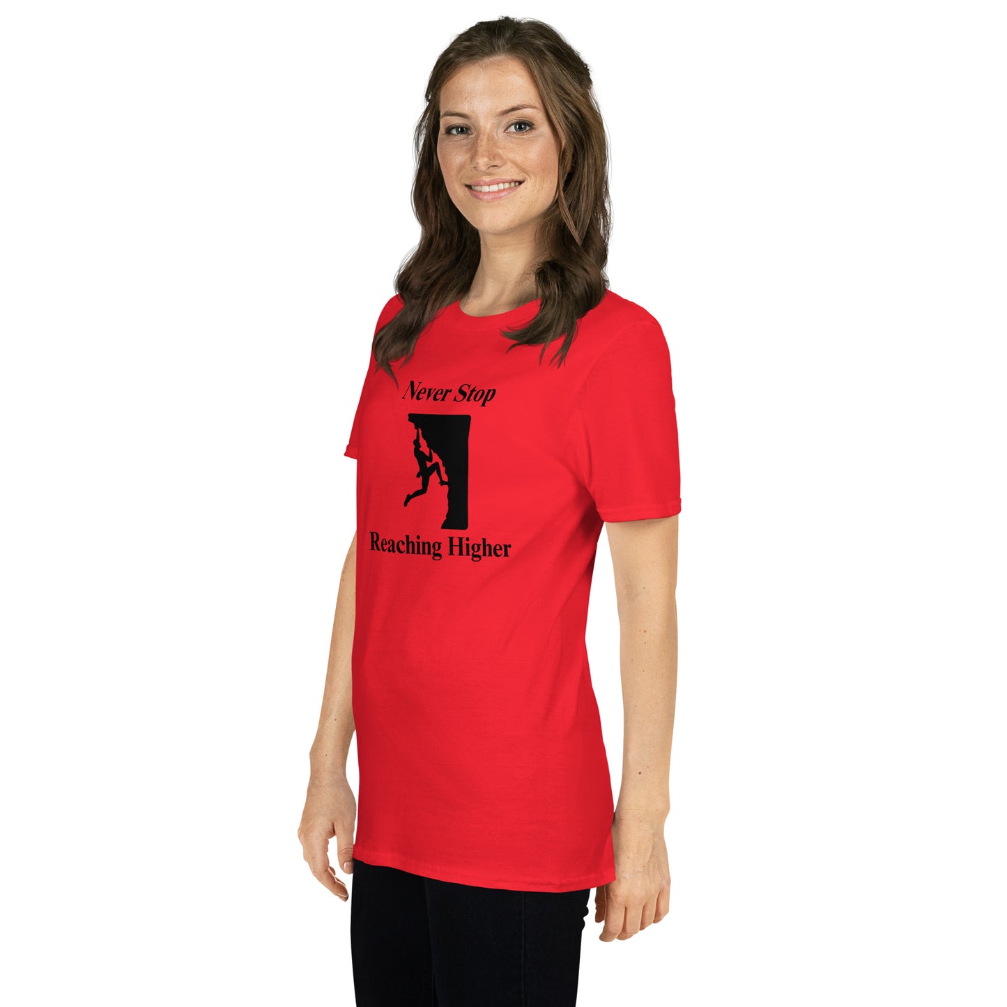 Never Stop Reaching Higher Unisex Tee by EraofInk