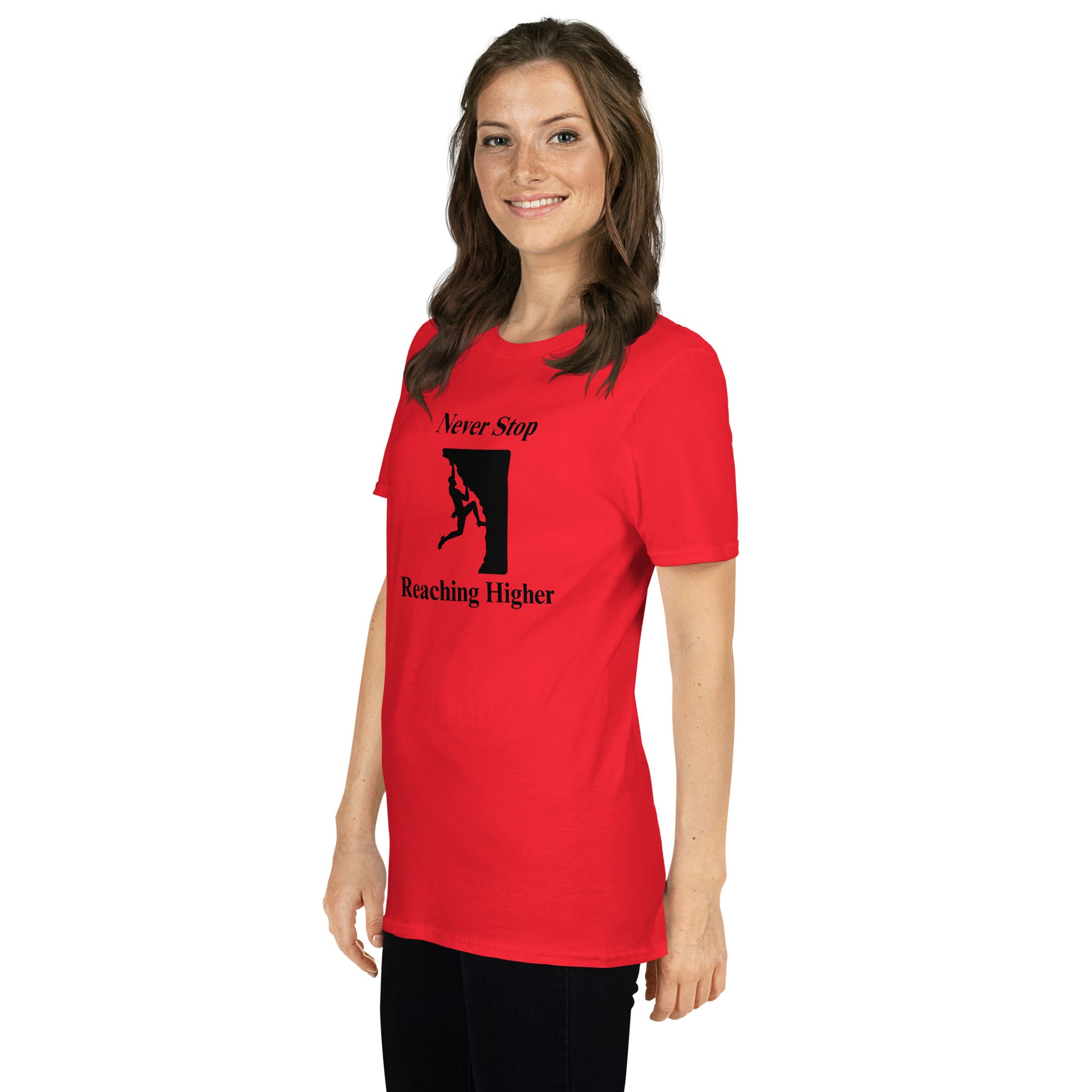 Never Stop Reaching Higher Unisex Tee by EraofInk