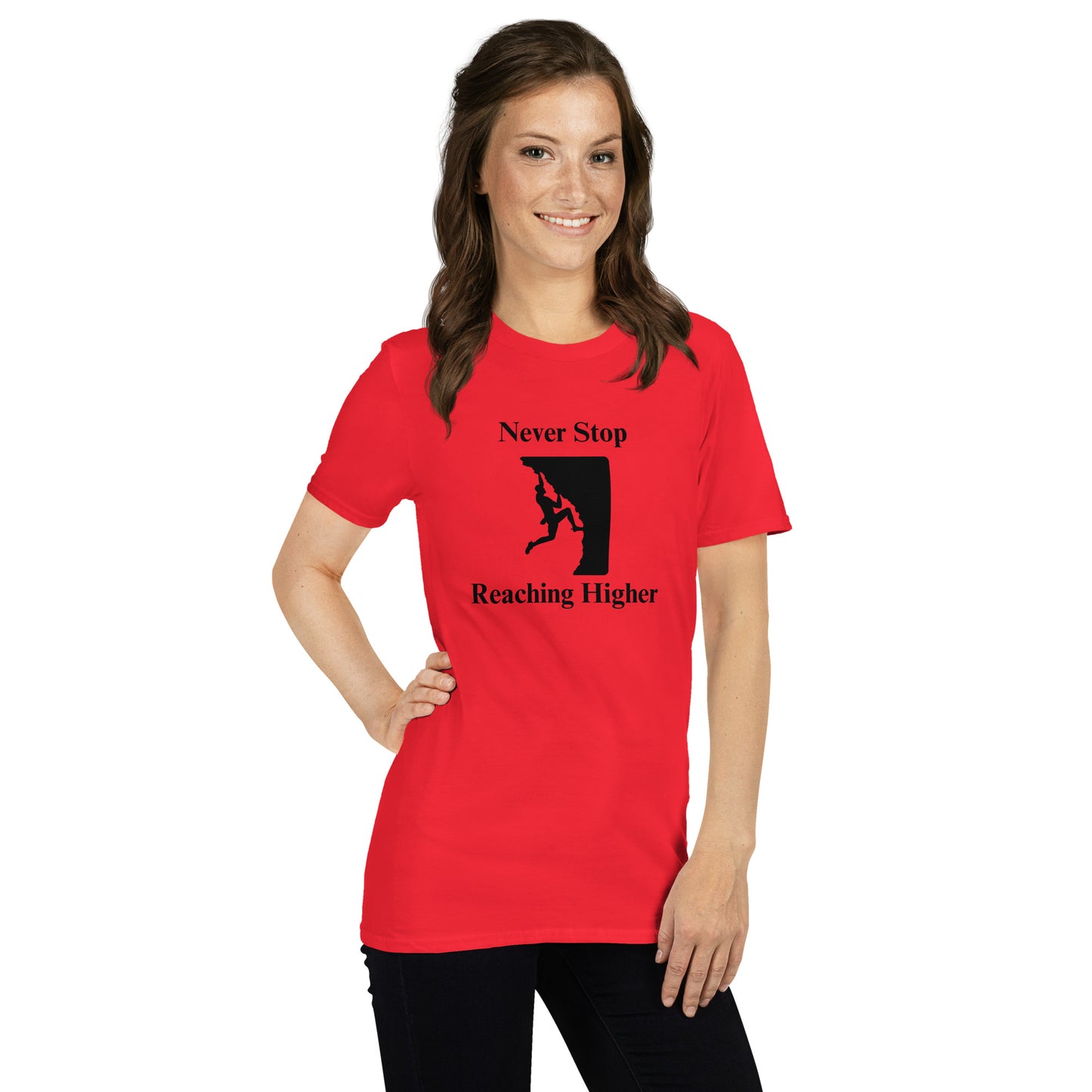 Never Stop Reaching Higher Unisex Tee by EraofInk