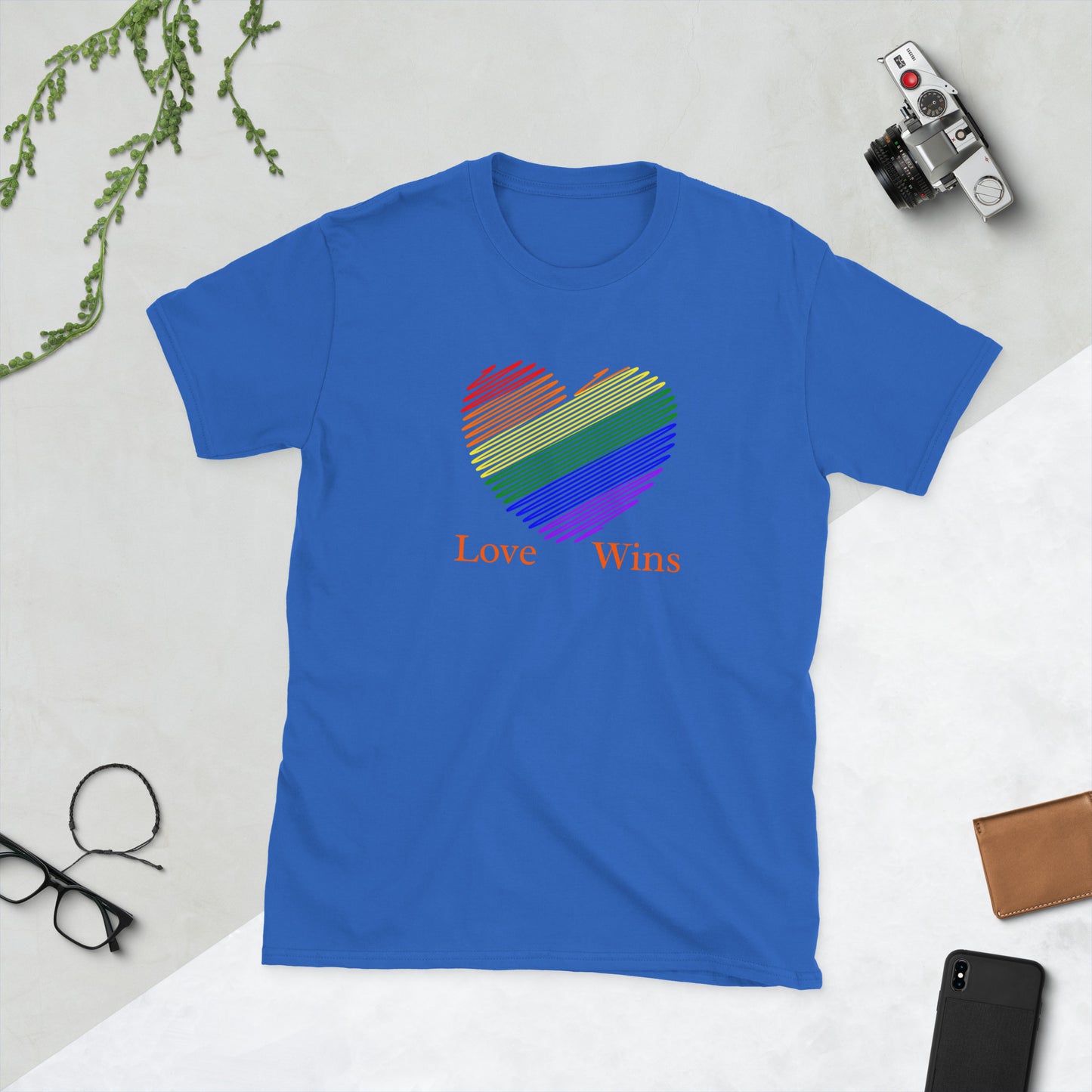 Love Wins LGBTQ+ Equality Love for All Unisex Tee by EraofInk