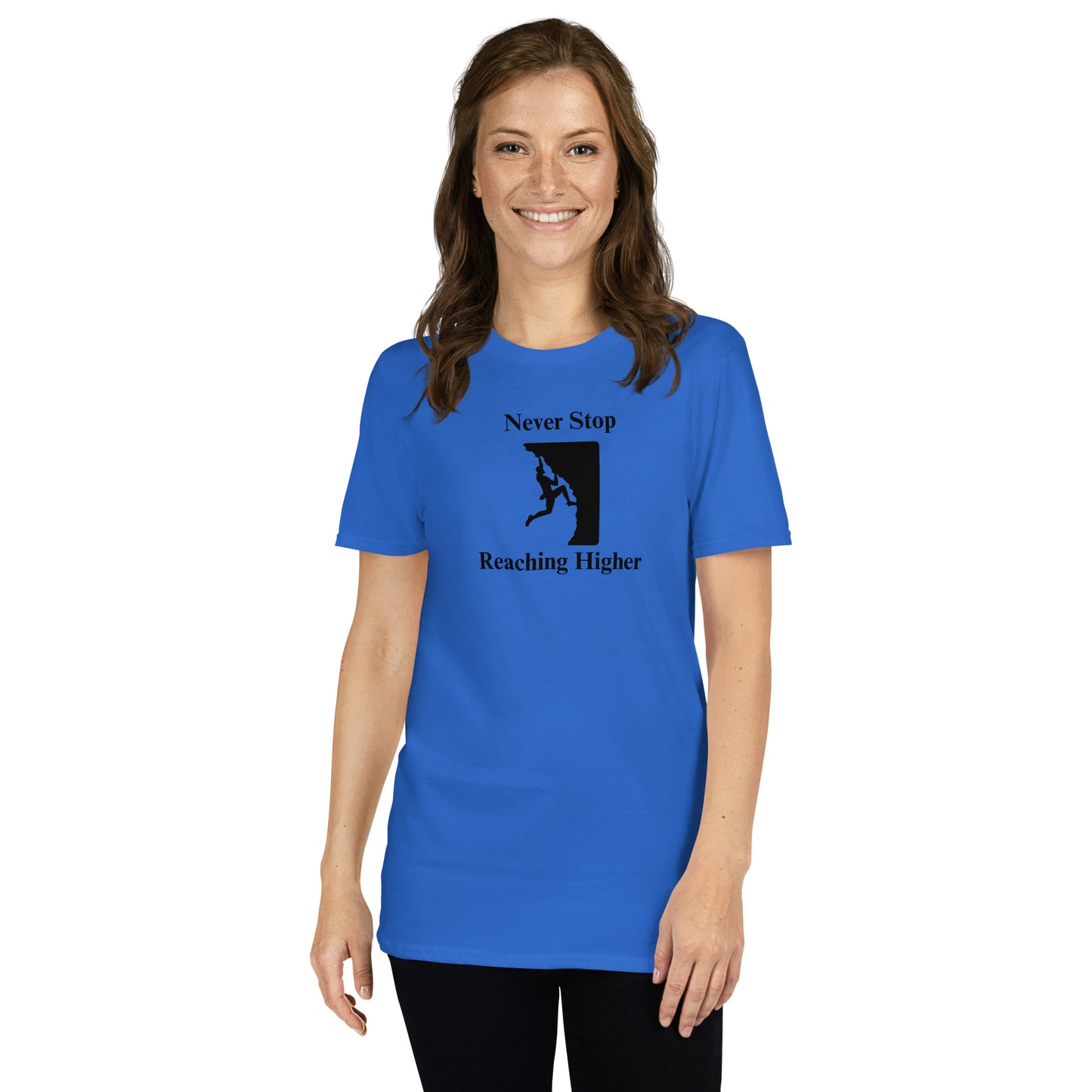 Never Stop Reaching Higher Unisex Tee by EraofInk