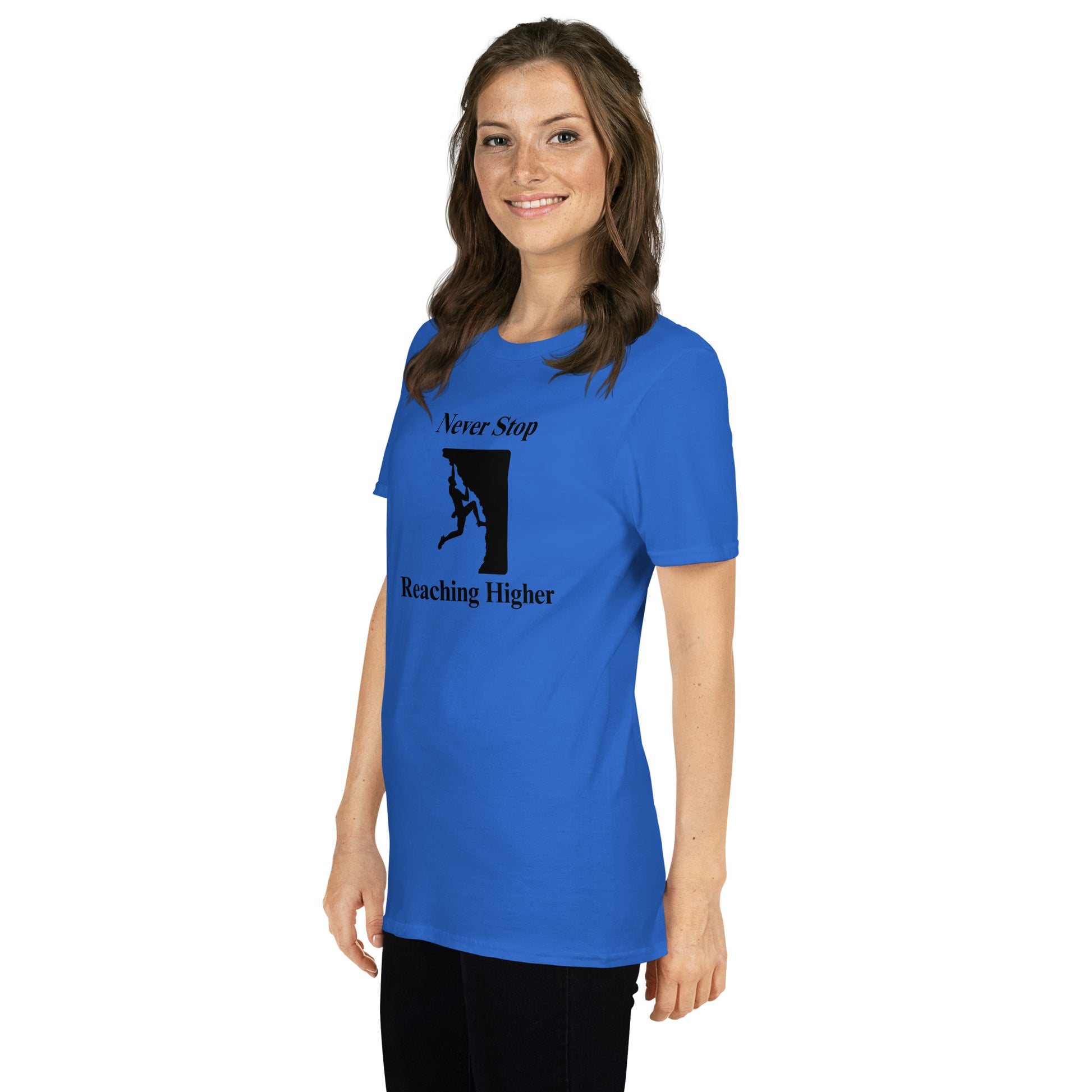 Never Stop Reaching Higher Unisex Tee by EraofInk