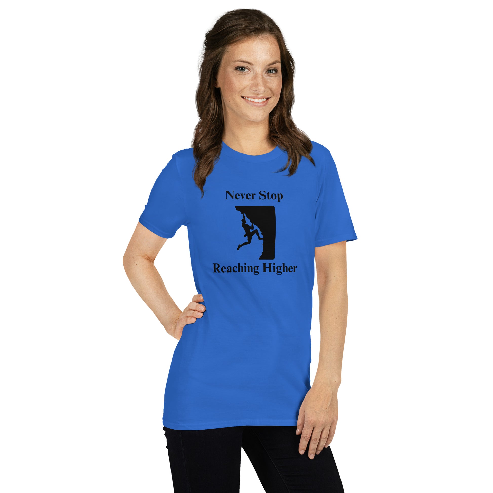 Never Stop Reaching Higher Unisex Tee by EraofInk