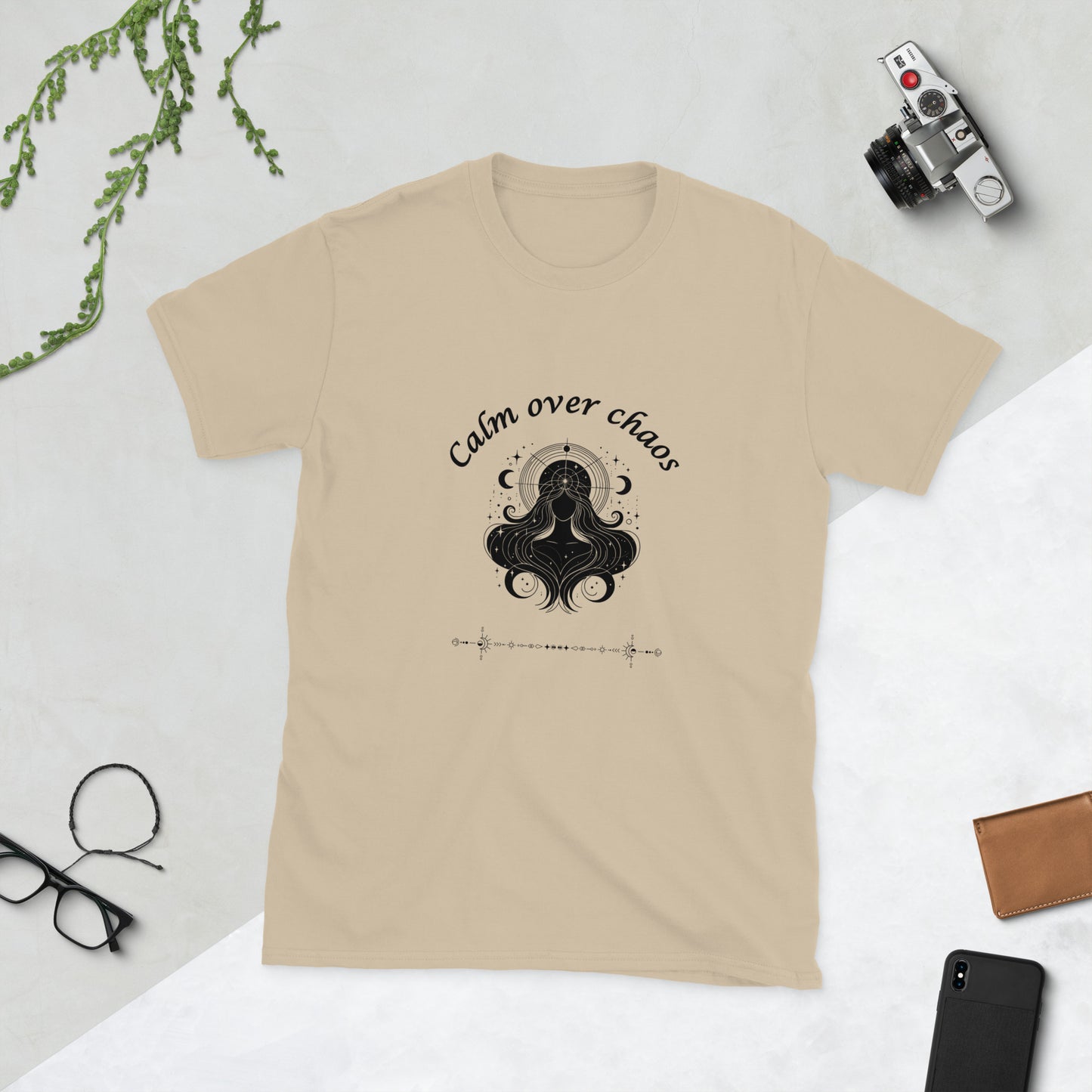 Calm Over Chaos Unisex Tee by EraofInk