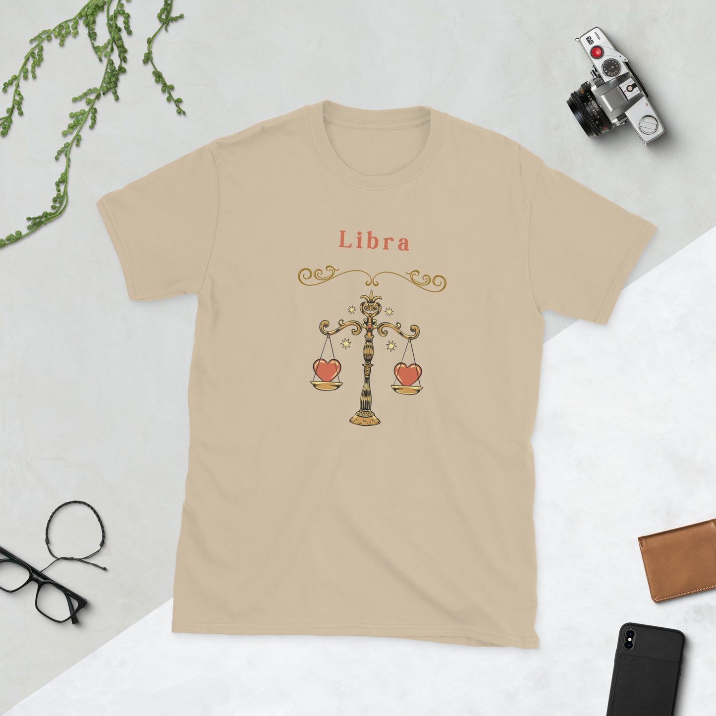 Libra Astrological Zodiac Unisex Tee by EraofInk