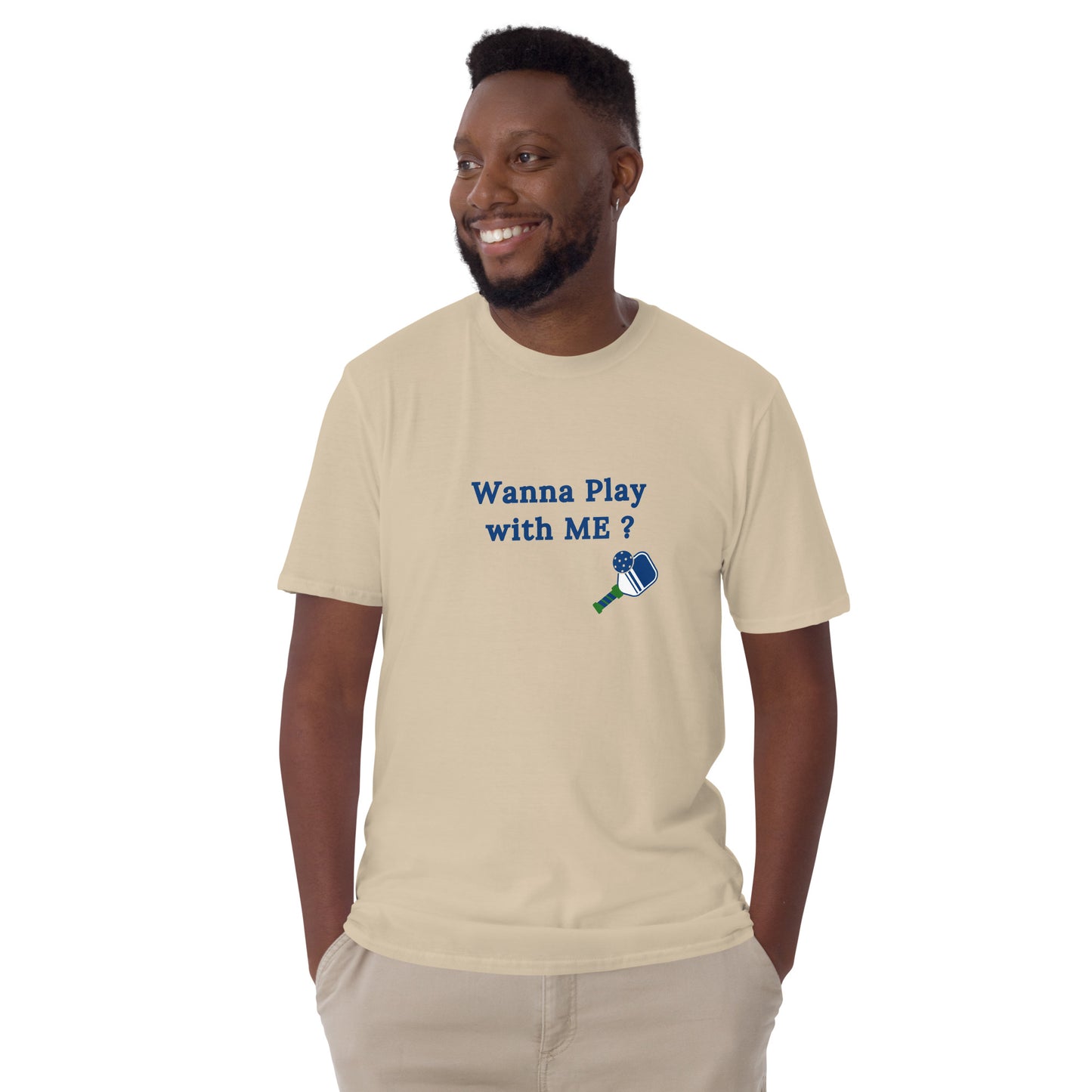 Wanna Play With Me? Pickleballo Unisex Tee by EraofInk