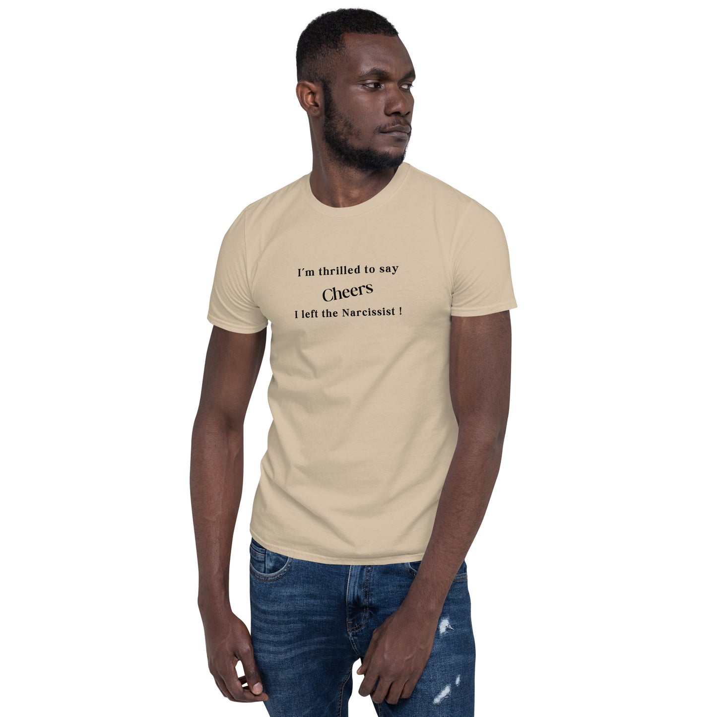 Celebrate Ending a Toxic Relationship I'm Thrilled to Say Cheers I Left the Narcissist Unisex Tee by EraofInk