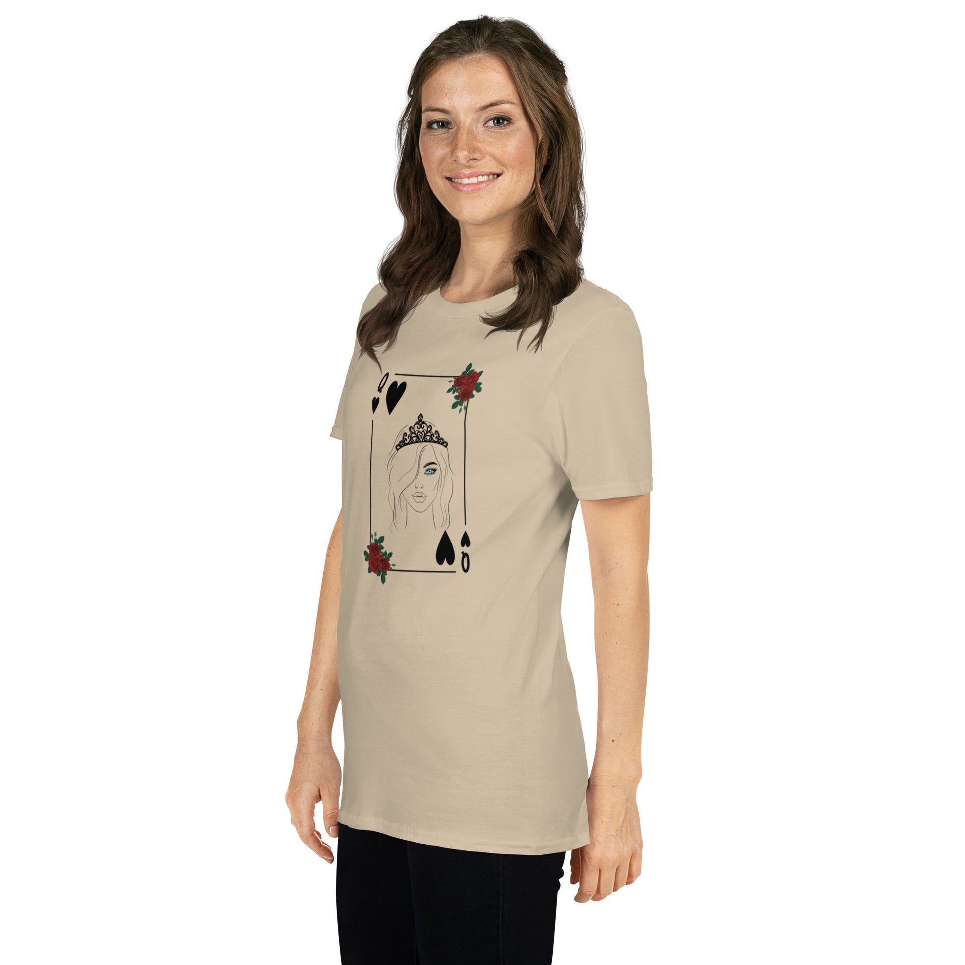 Blue Eyed Queen of Hearts Unisex Tee by EraofInk