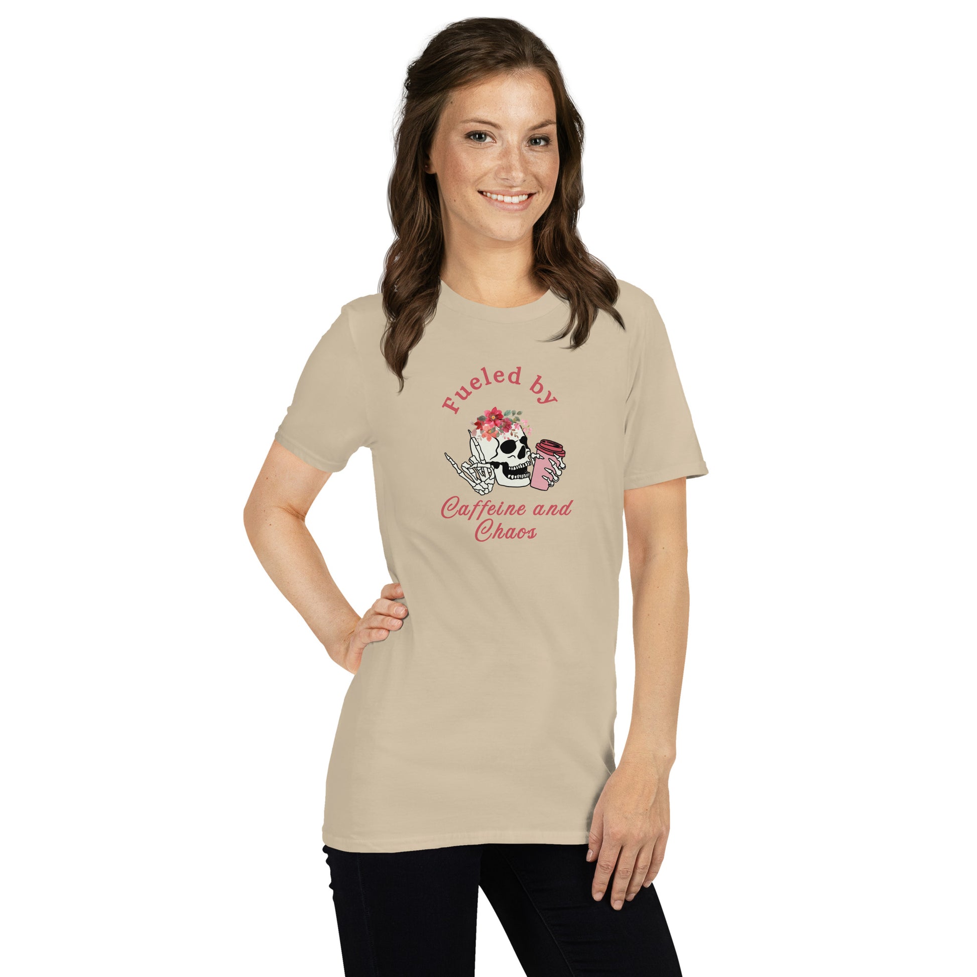 Fueled by Caffeine & Chaos Unisex Tee by EraofInk