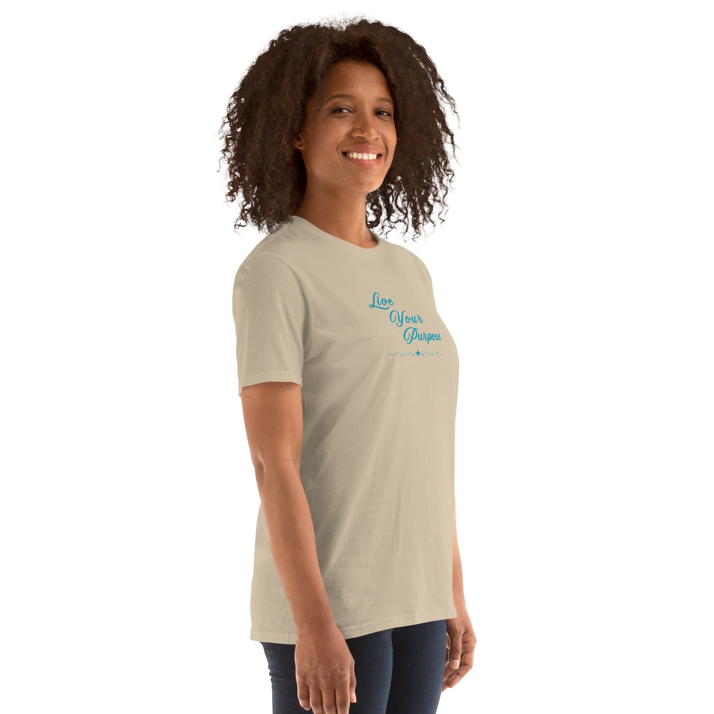 Live Your Purpose Inspirational Motivational Unisex Tee by EraofInk