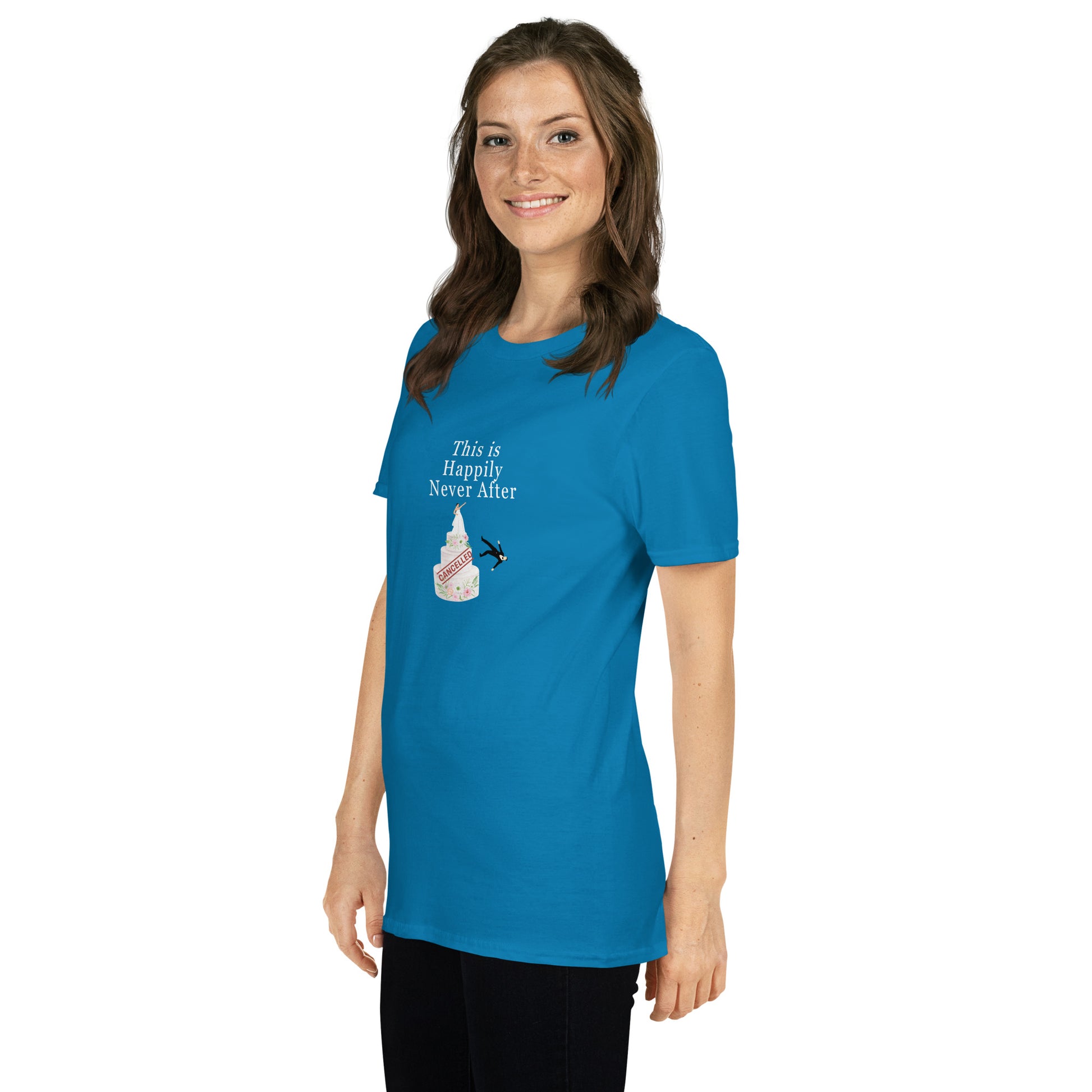 Wedding Cancelled Not Getting Married This is Happily Never After Unisex Tee. by EraofInk