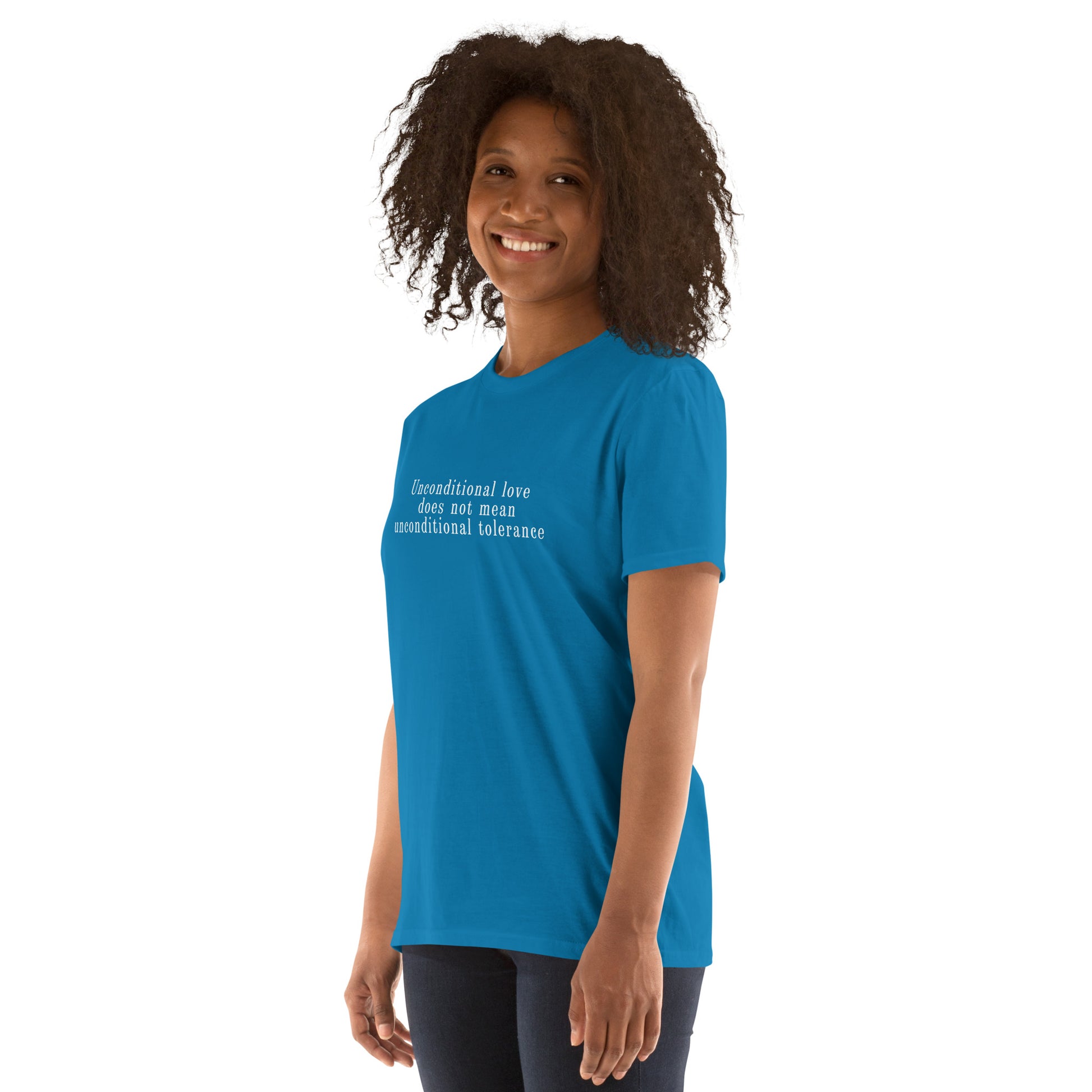 Narcissist Abuse Awareness Unconditional Love Does Not Mean Unconditional Tolerance Unisex Tee by EraofInk