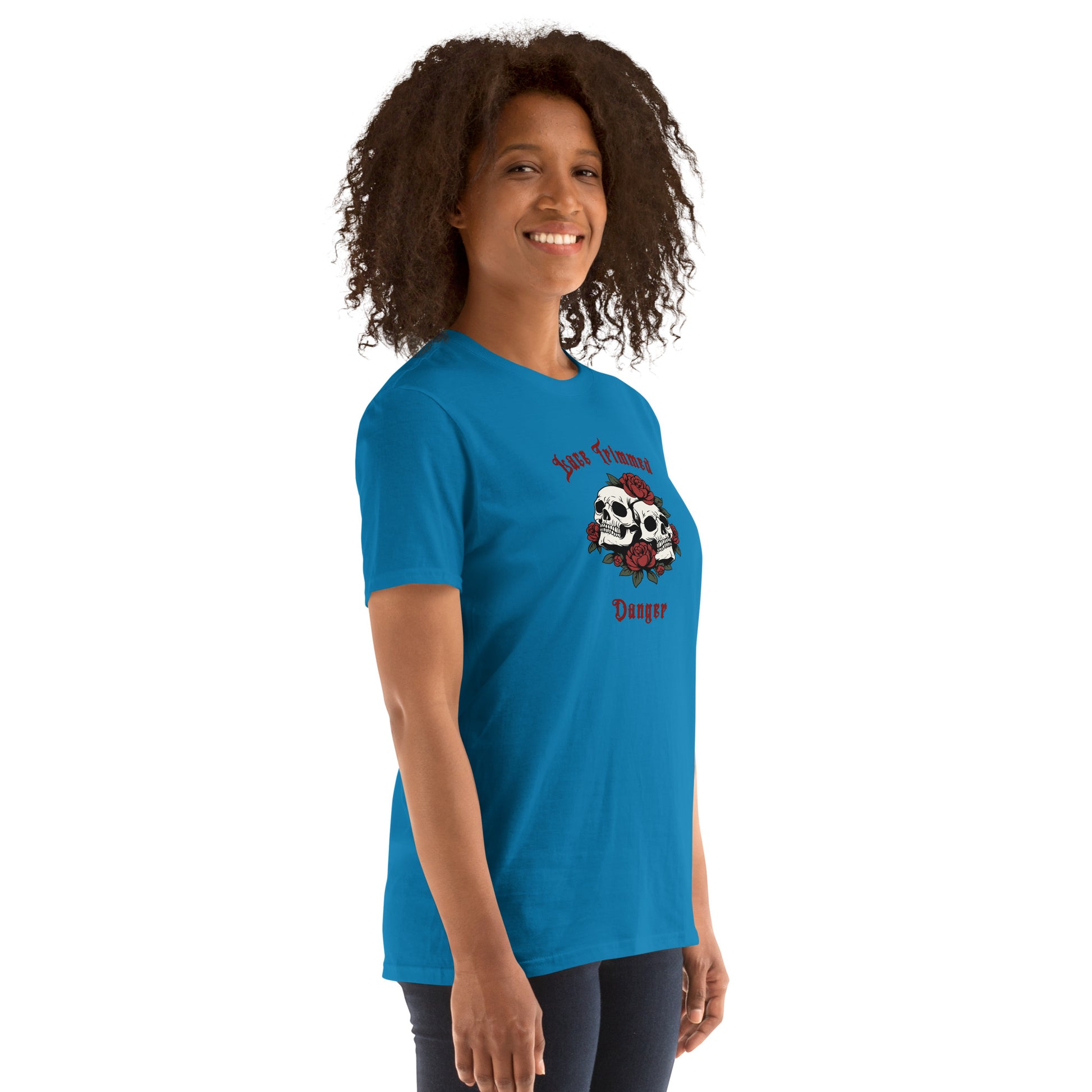 Lace Trimmed Danger Unisex Tee by EraofInk