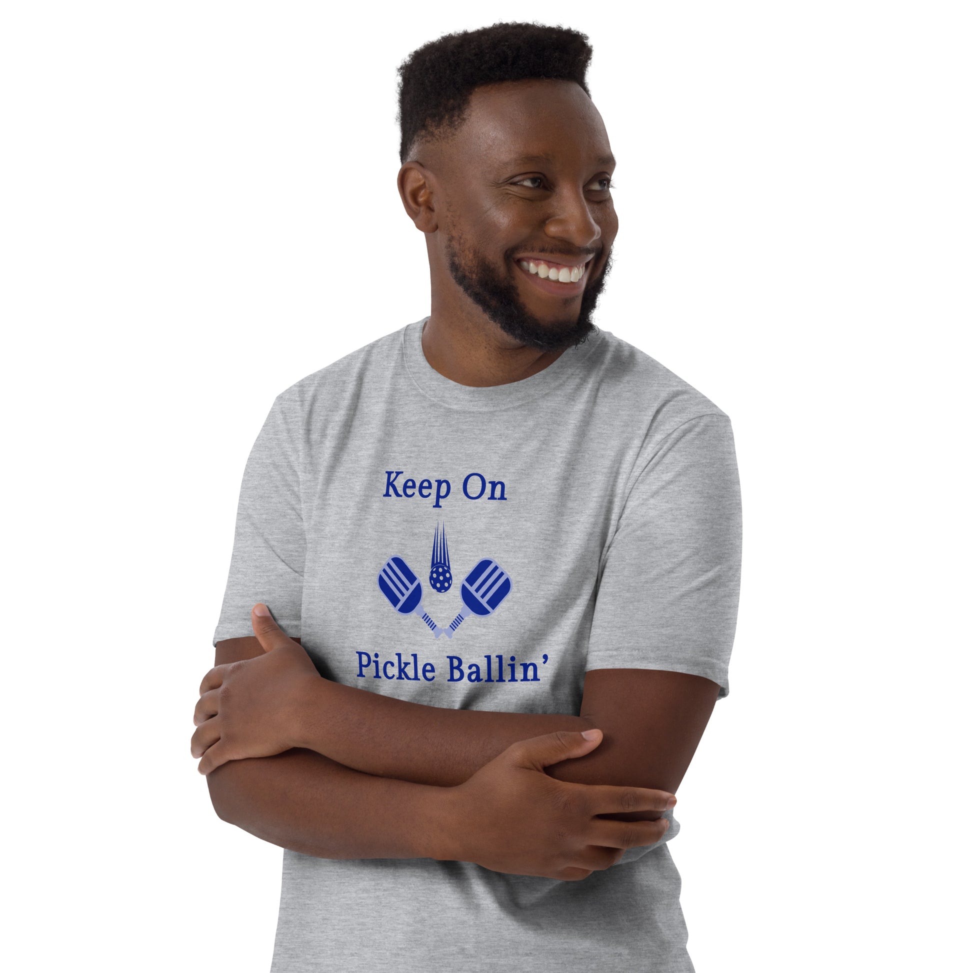 Keep On Pickle Ballin' Male Design Unisex Tee by EraofInk