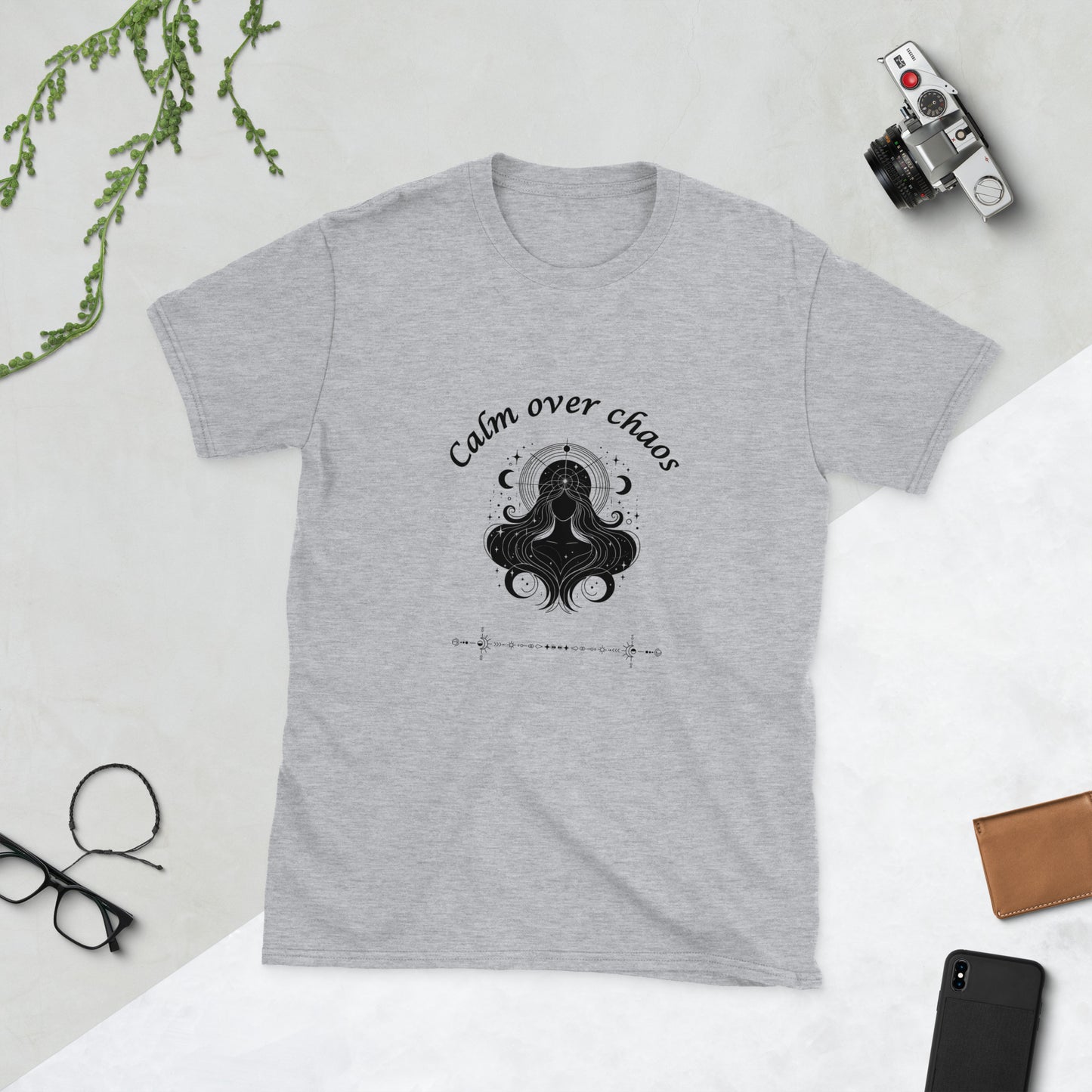 Calm Over Chaos Unisex Tee by EraofInk