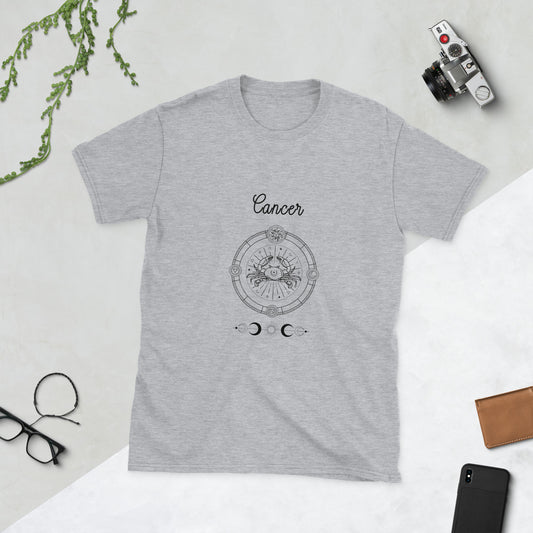 Cancer Astrological Zodiac Birth Chart Unisex Tee by EraofInk