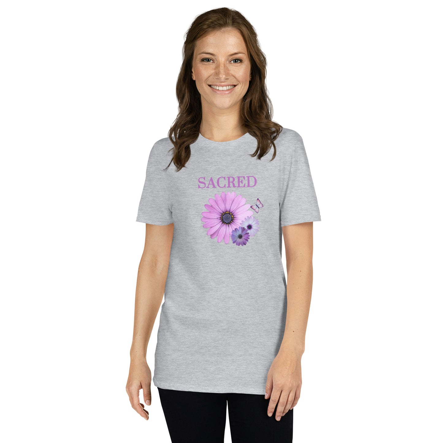Sacred Floral Design Unisex Tee by EraofInk