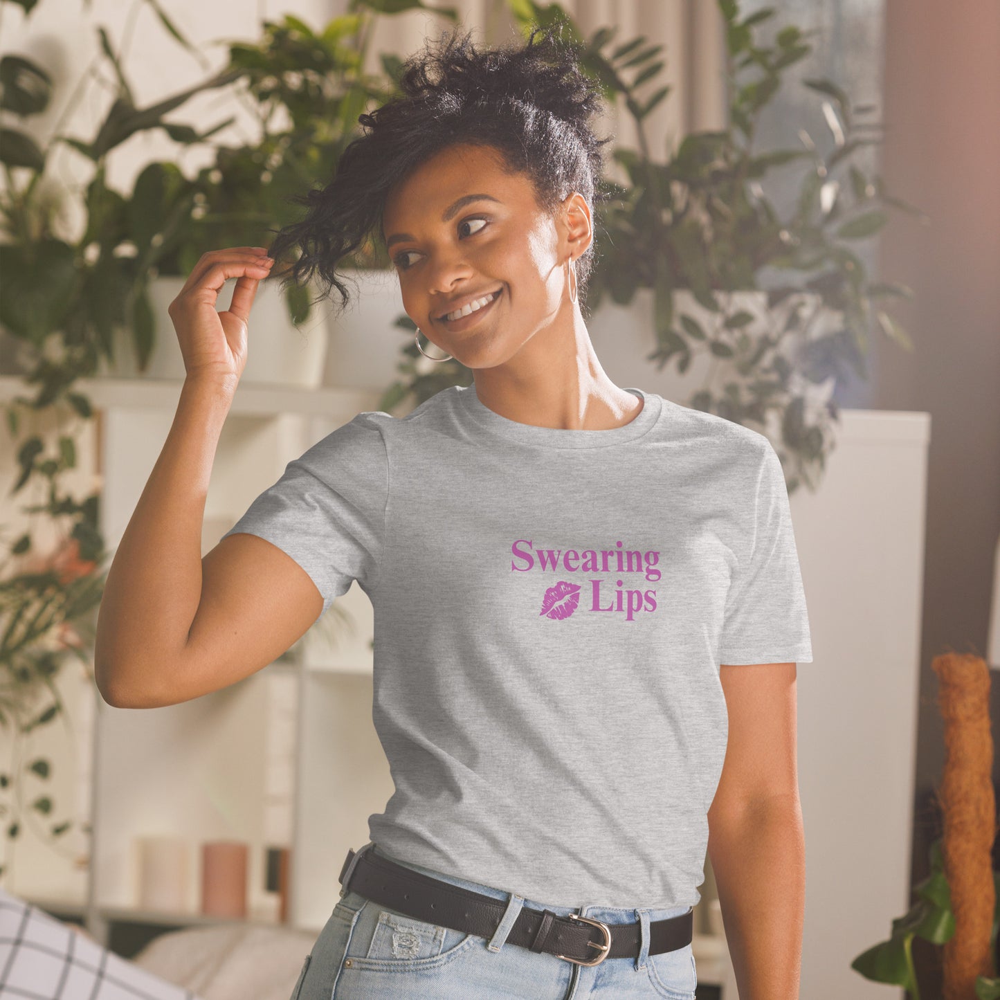 Swearing Lips Unisex Tee by EraofInk