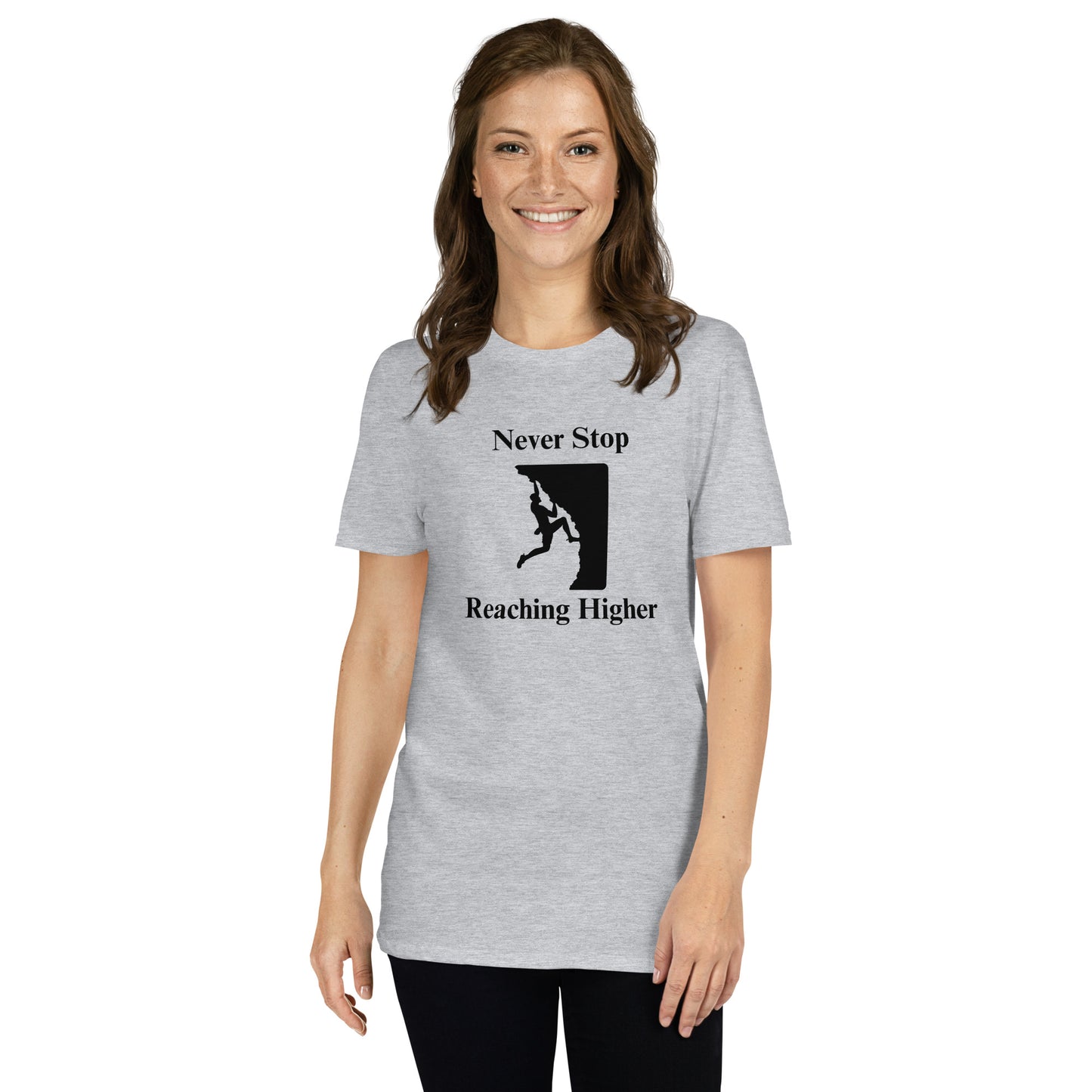 Never Stop Reaching Higher Unisex Tee by EraofInk