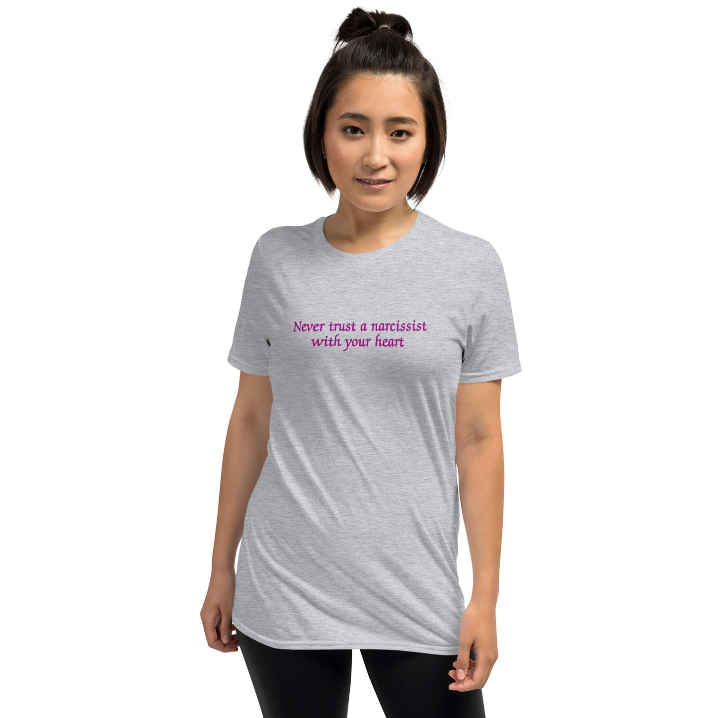 Never Trust a Narcissist with Your Heart Unisex Tee by EraofInk
