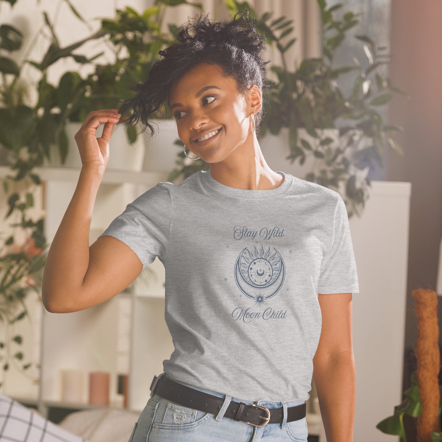 Stay Wild Moon Child Metaphysical Esoteric Lunar Celestial Tee Unisex by EraofInk