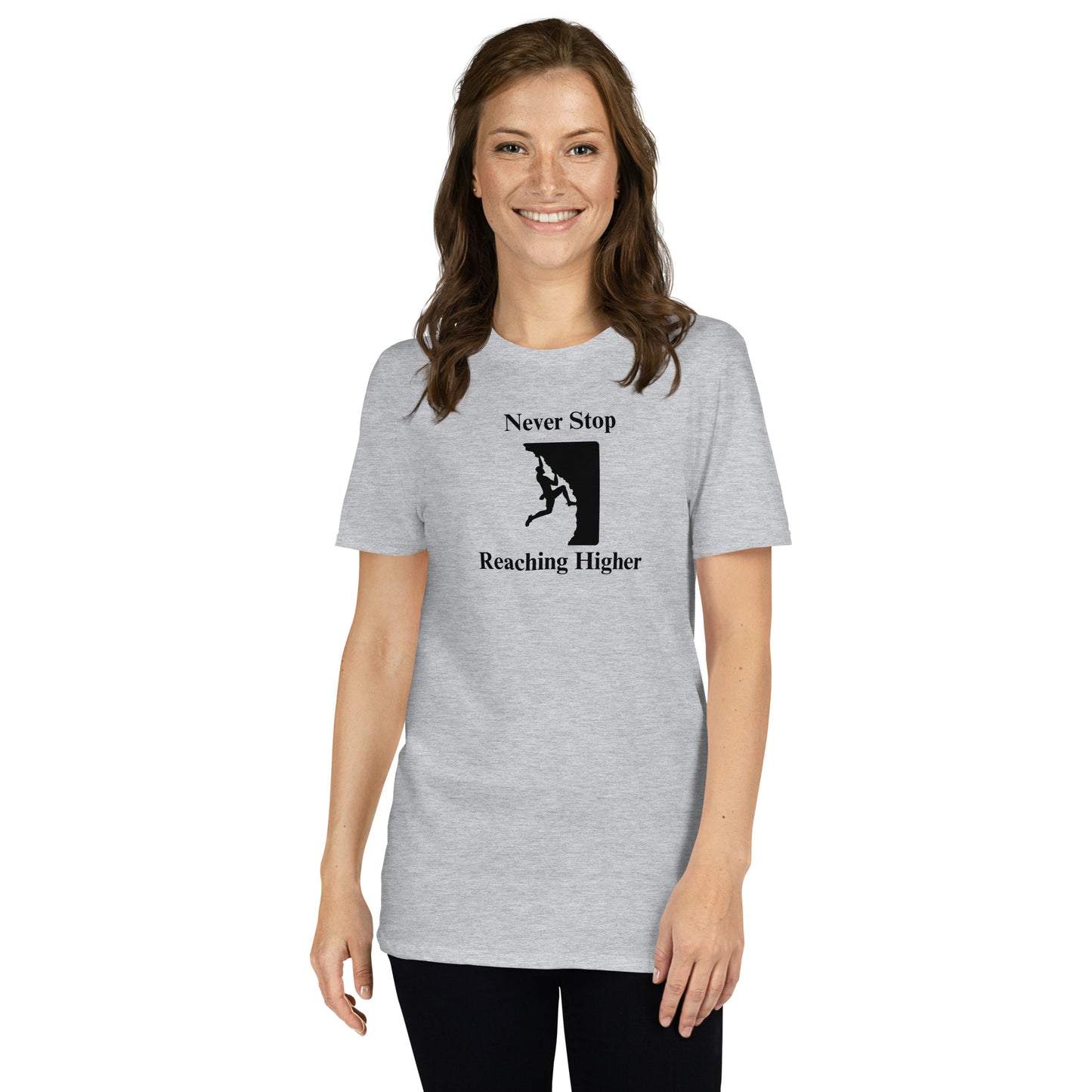 Never Stop Reaching Higher Unisex Tee by EraofInk