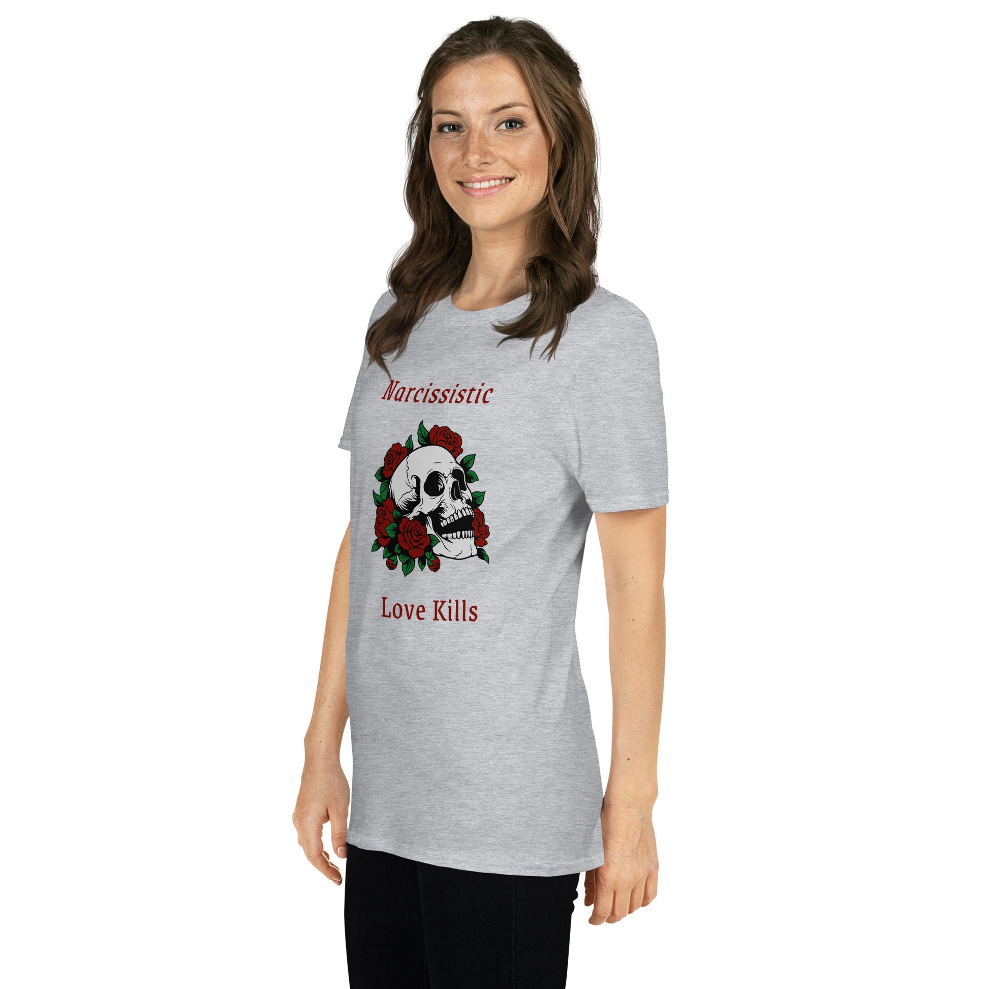 Narcissistic Abuse Awareness Graphic Tee Narcissistic Love Kills Unisex Tee by EraofInk
