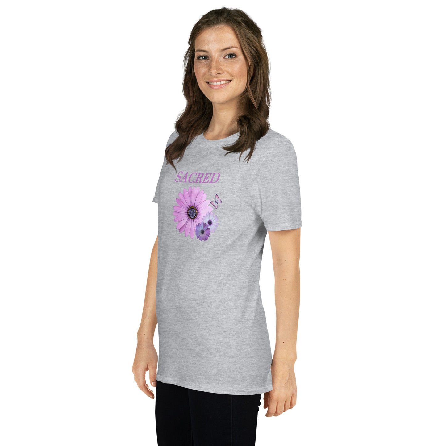Sacred Floral Design Unisex Tee by EraofInk