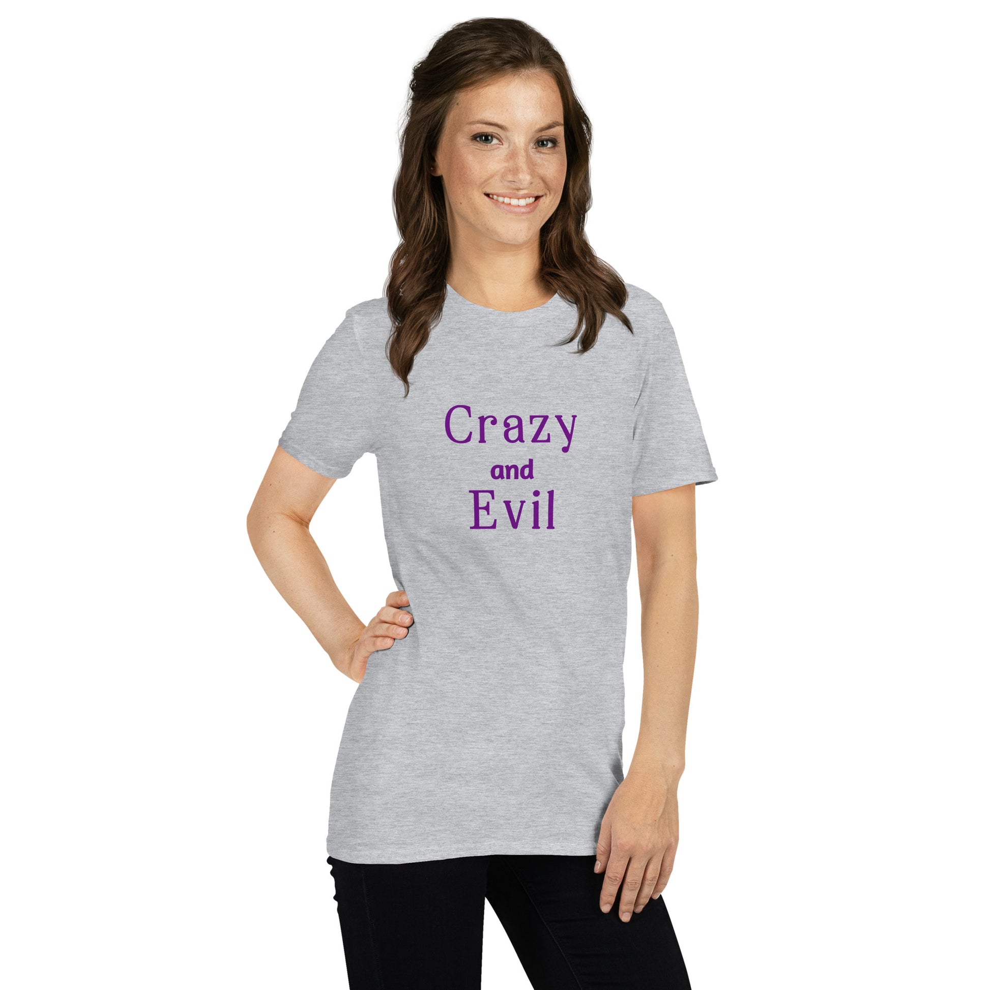 Crazy and Evil Unisex Tee by EraofInk