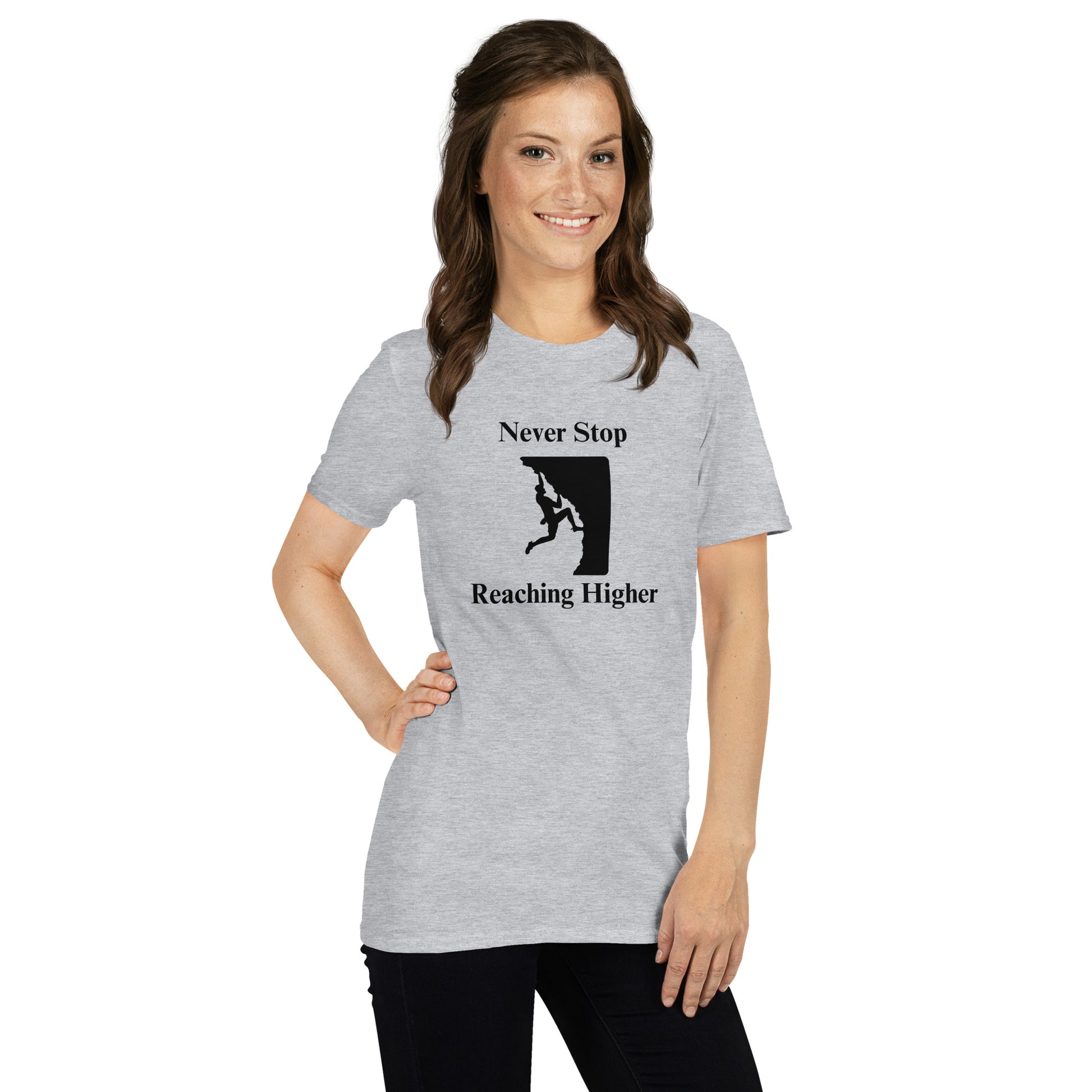 Never Stop Reaching Higher Unisex Tee by EraofInk