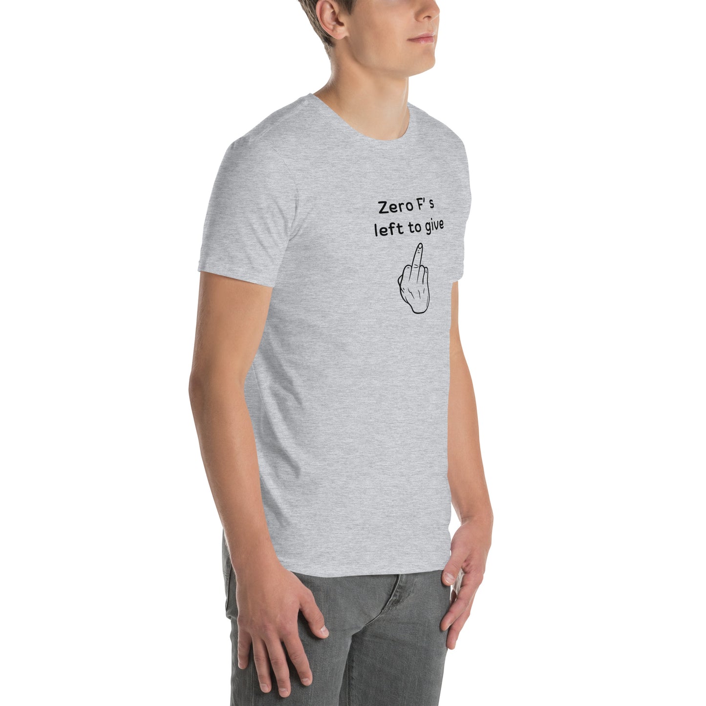 When You Just Don't Care Anymore Tee Zero F's Left to Give Unisex Tee by EraofInk