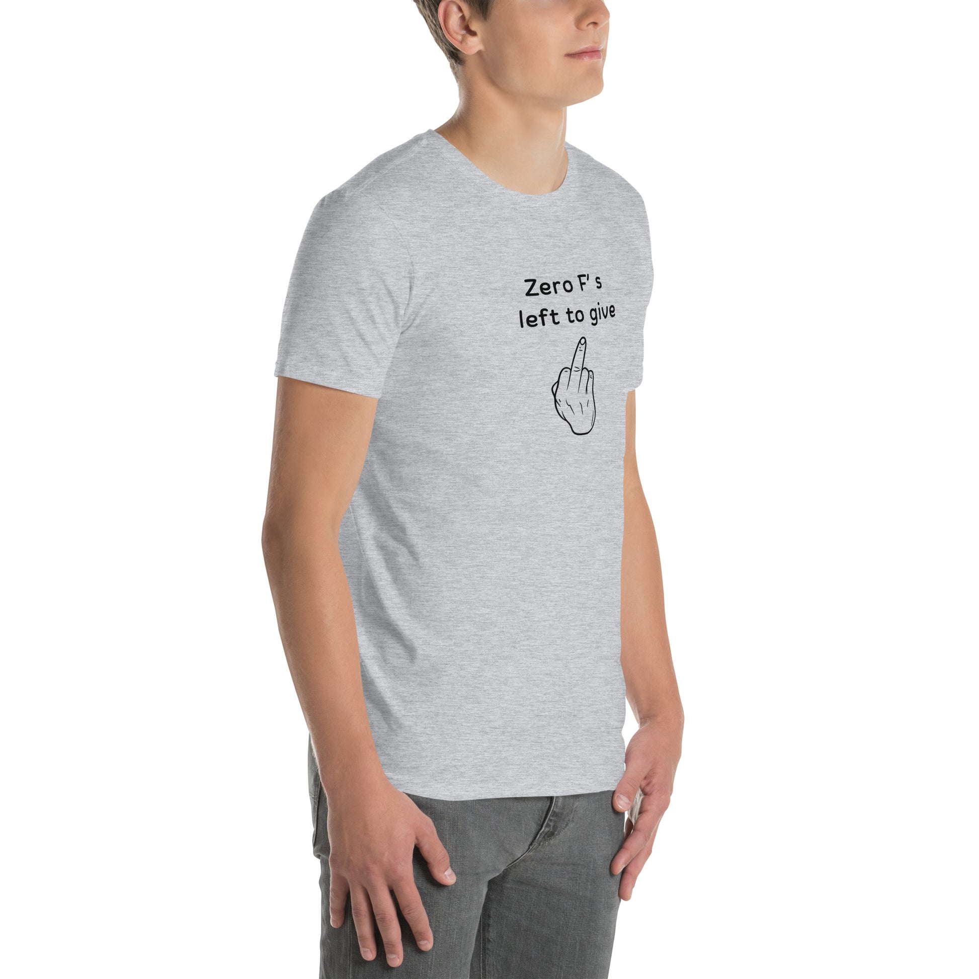 When You Just Don't Care Anymore Tee Zero F's Left to Give Unisex Tee by EraofInk