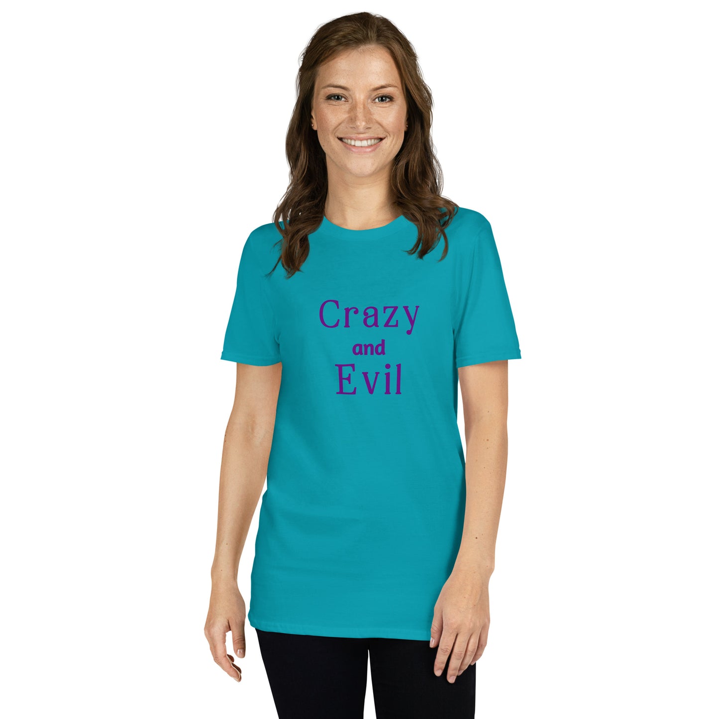 Crazy and Evil Unisex Tee by EraofInk