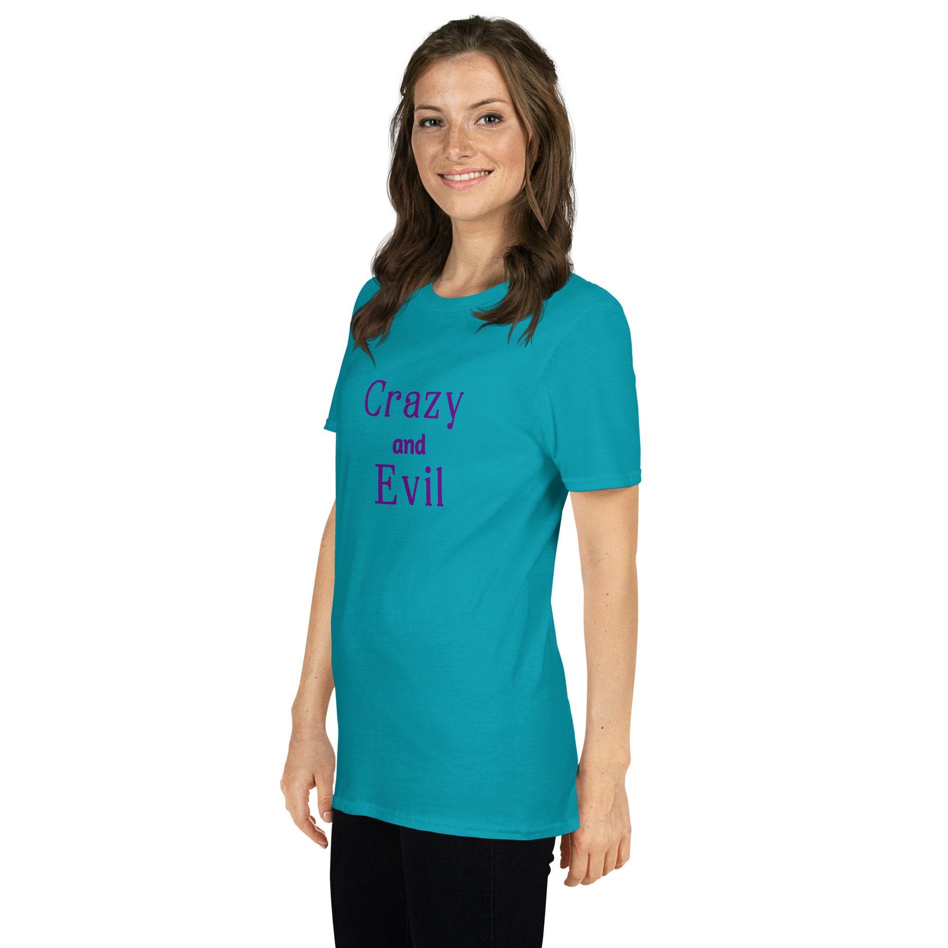 Crazy and Evil Unisex Tee by EraofInk