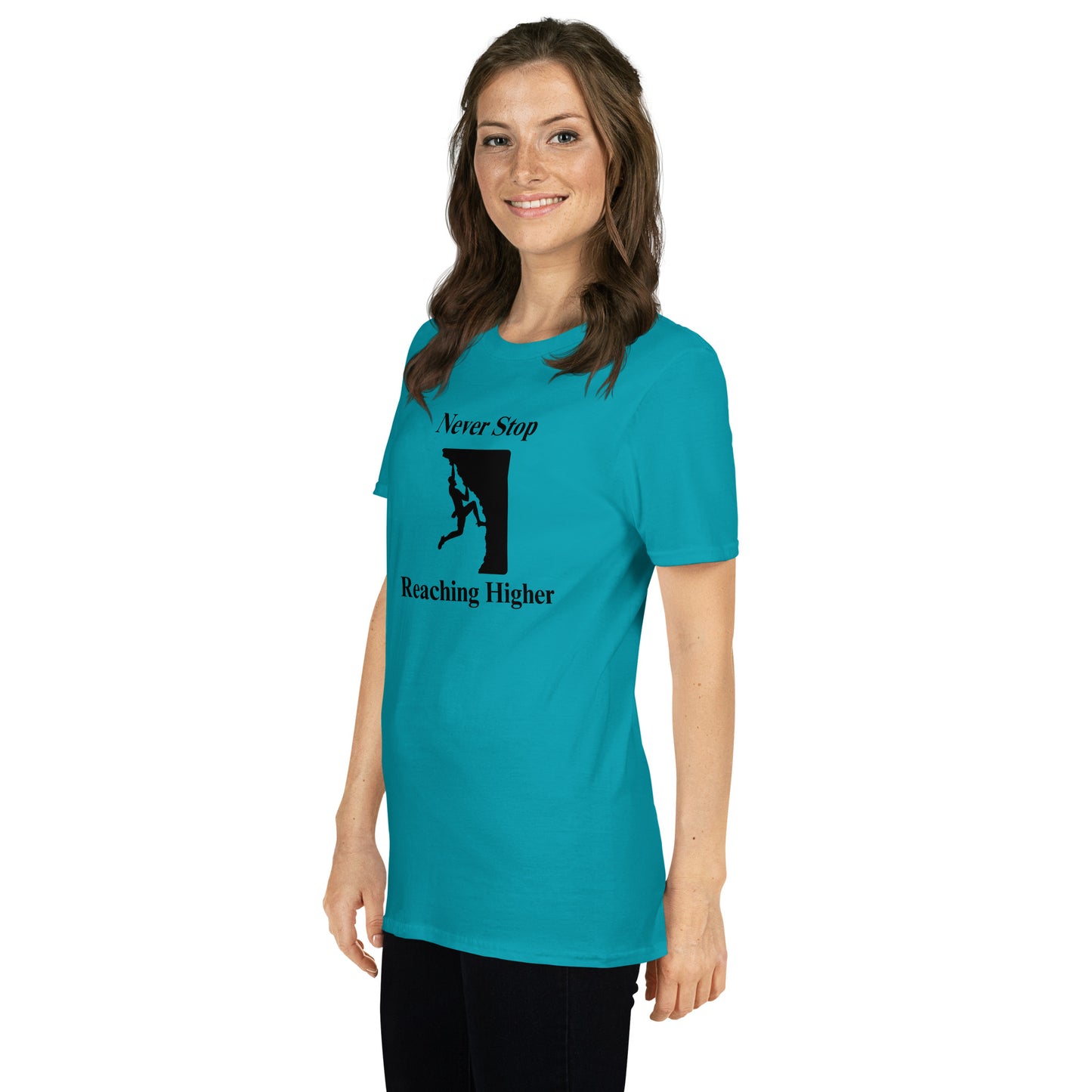 Never Stop Reaching Higher Unisex Tee by EraofInk