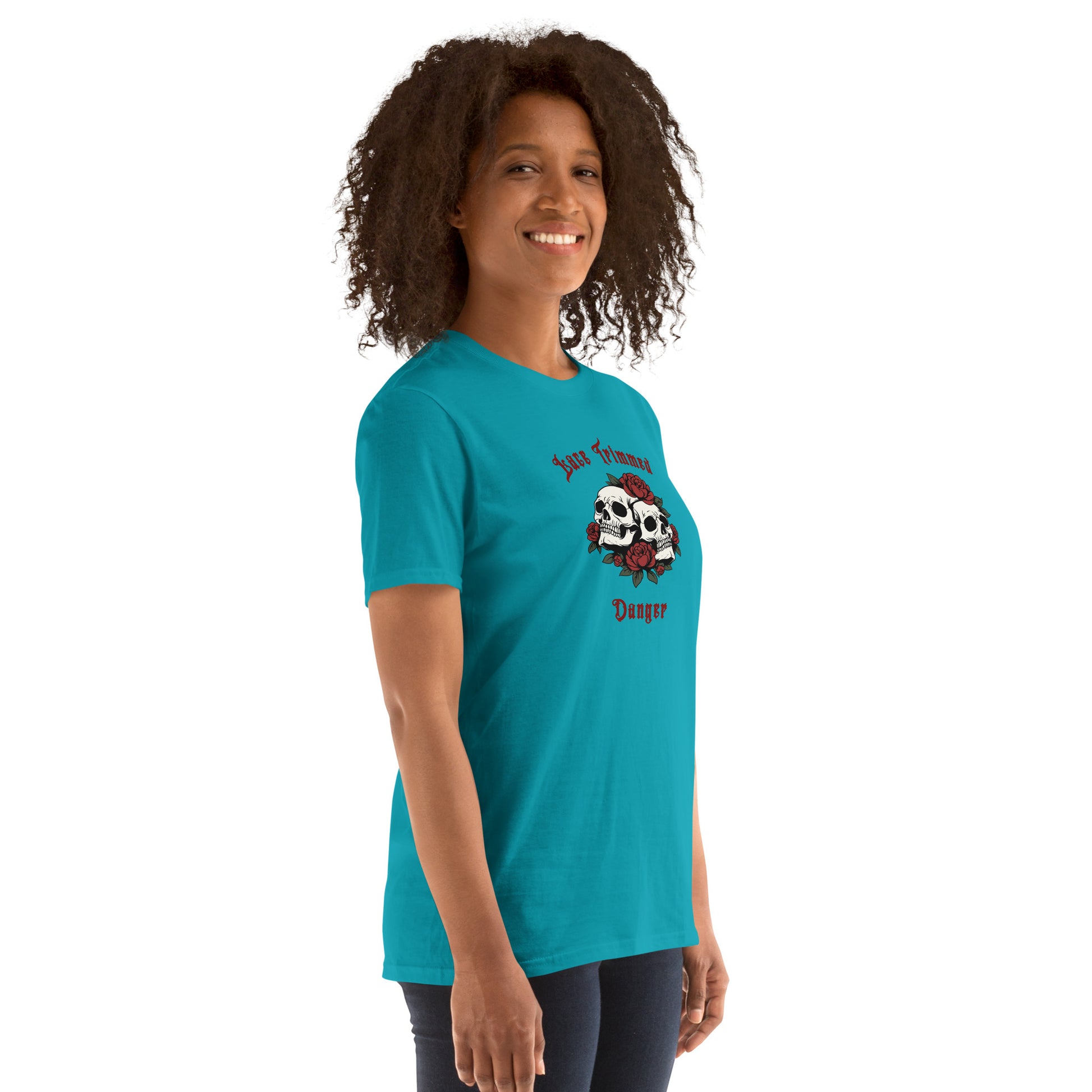 Lace Trimmed Danger Unisex Tee by EraofInk