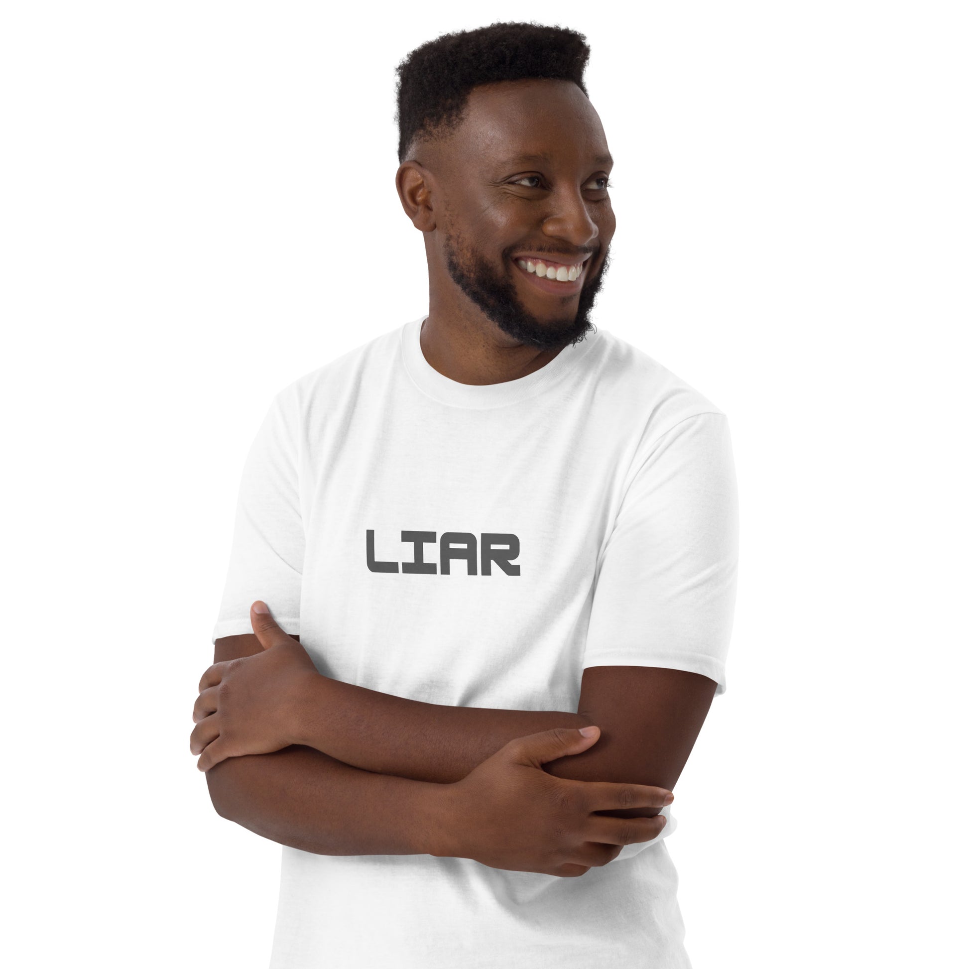 For the Guy Who Just Can't Tell the Truth to Save His Life - Liar Unisex Tee by EraofInk