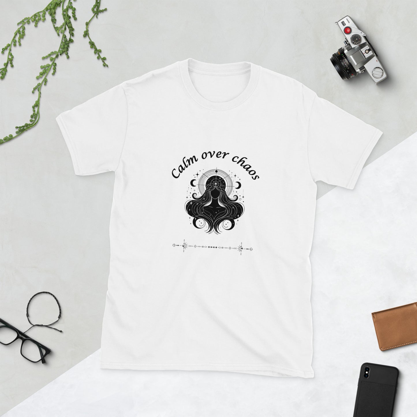 Calm Over Chaos Unisex Tee by EraofInk