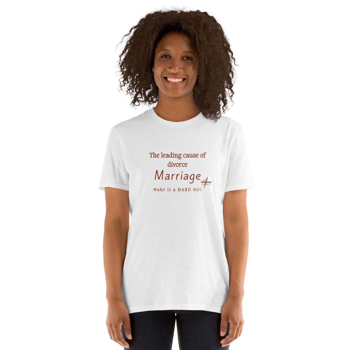 Marriage Parody Tee Leading Cause of Divorce Make It a Hard No! Unisex Tee by EraofInk