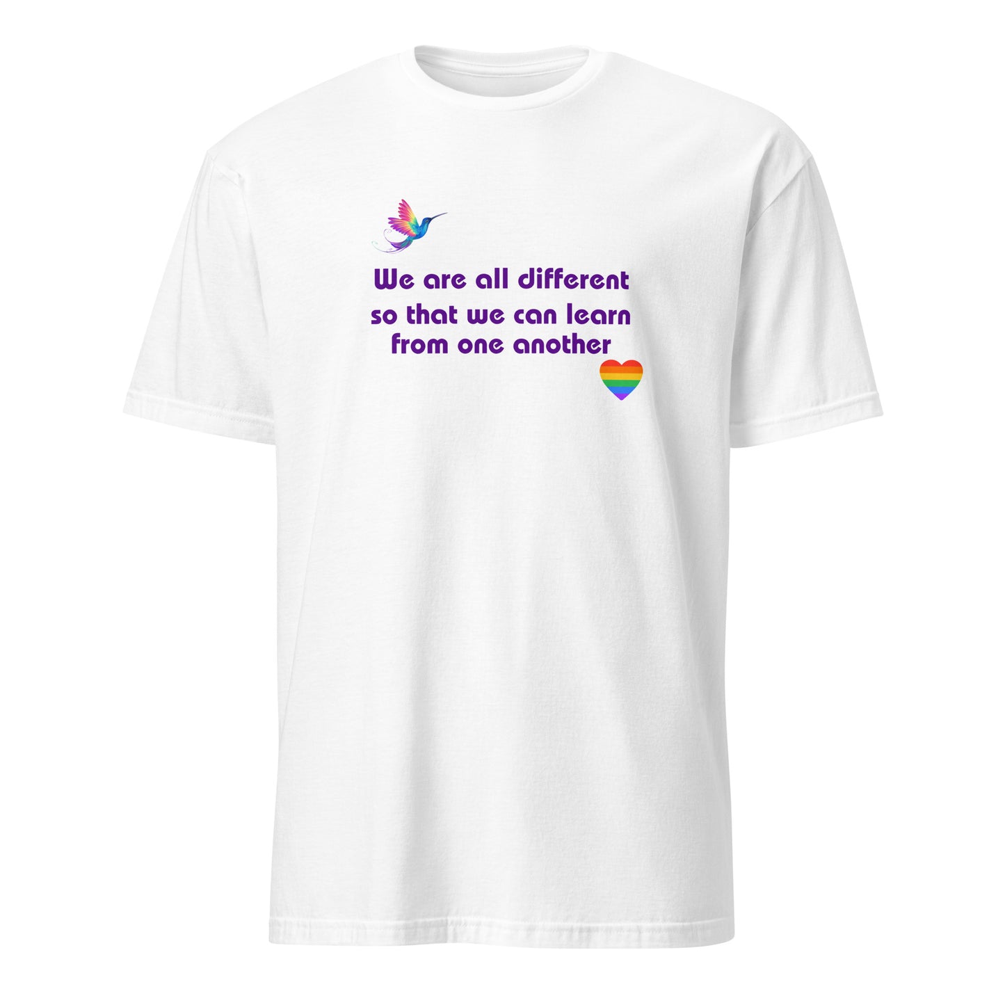 We Are All Different So We Can Learn From One Another Unisex Tee by EraofInk