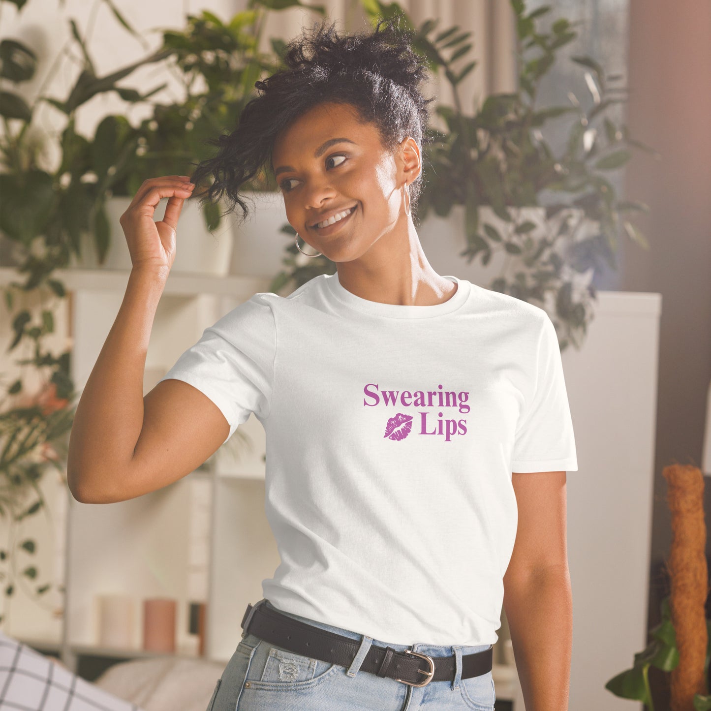 Swearing Lips Unisex Tee by EraofInk