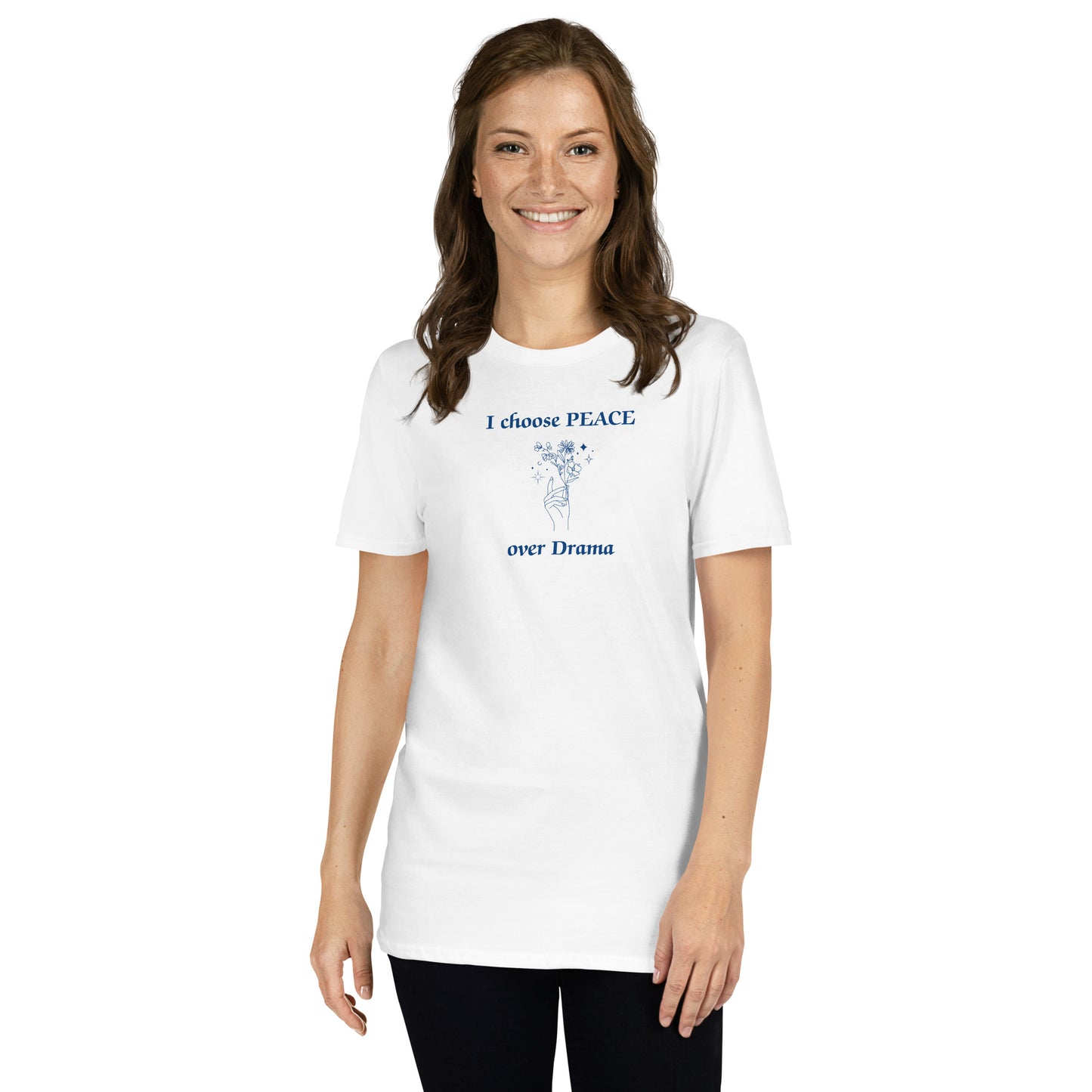 I Choose Peace Over Drama Unisex Tee by EraofInk