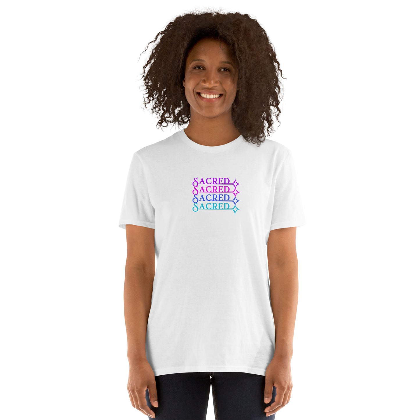 Sacred Layered Design Encourage Empower Inspirational Quote Tee by EraofInk