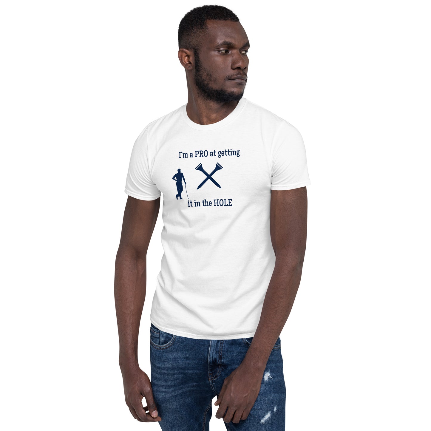 Hit the Course with Humor I'm a Pro at Getting It In The Hole Unisex Tee by EraofInk