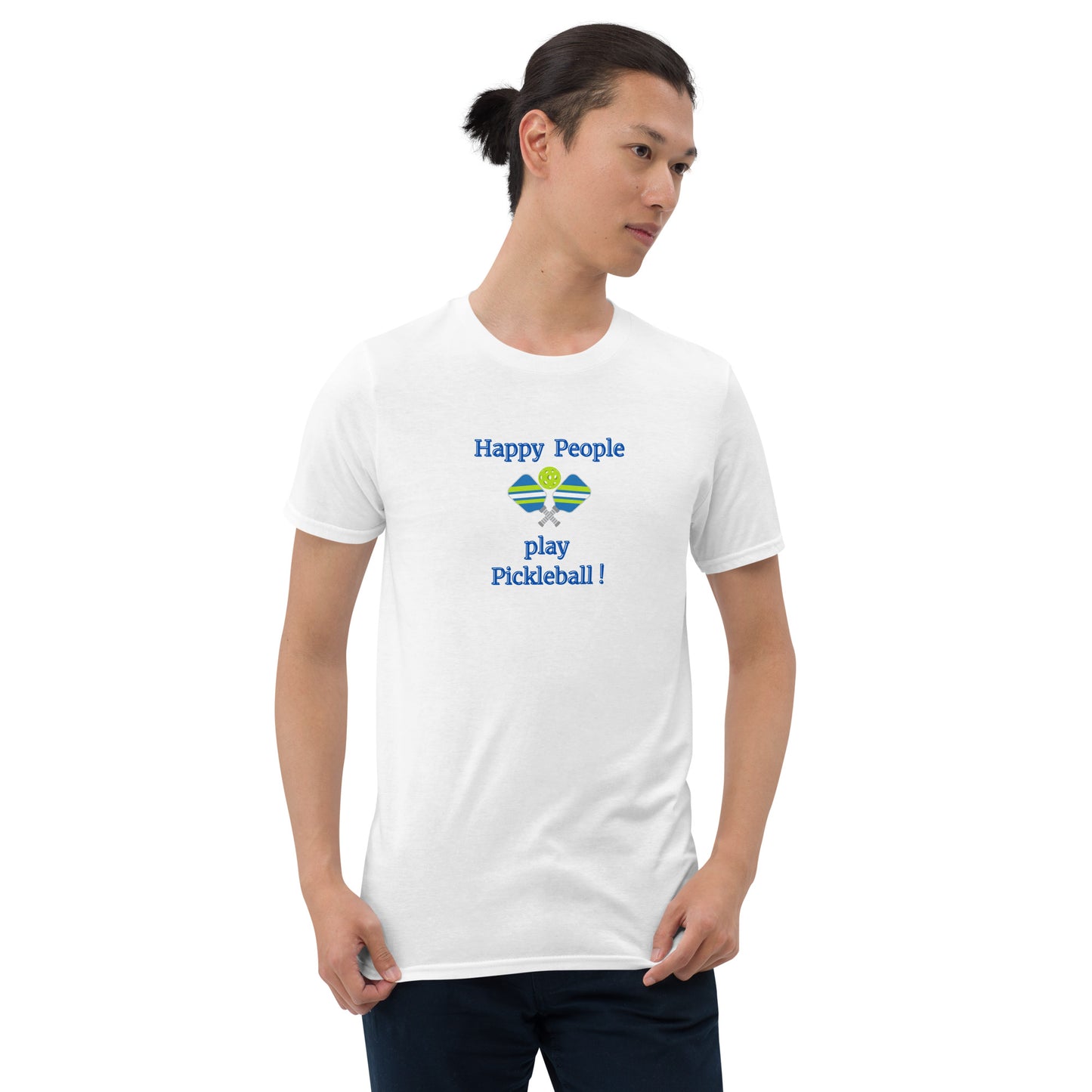 Happy People Play Pickleball Unisex Tee by EraofInk