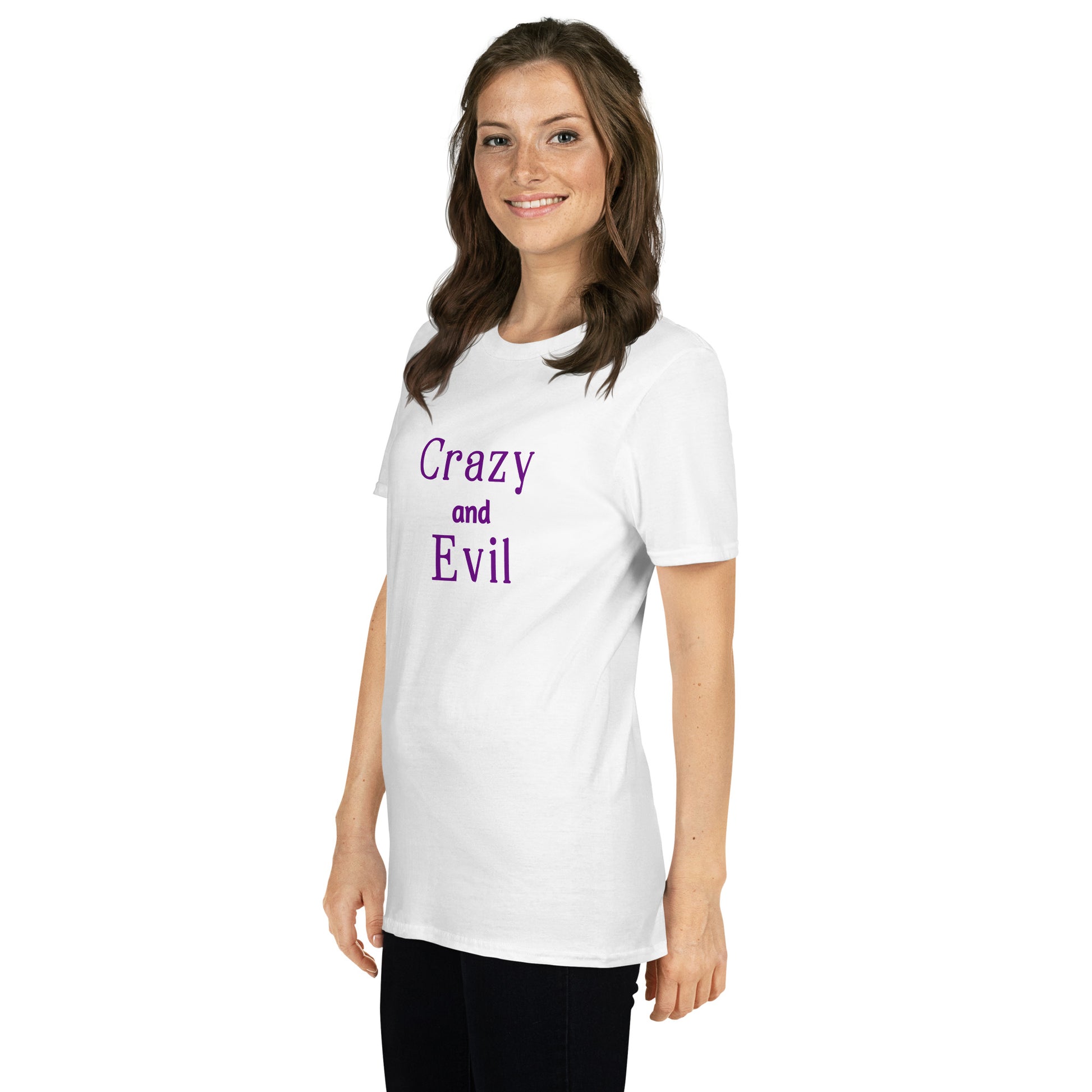 Crazy and Evil Unisex Tee by EraofInk