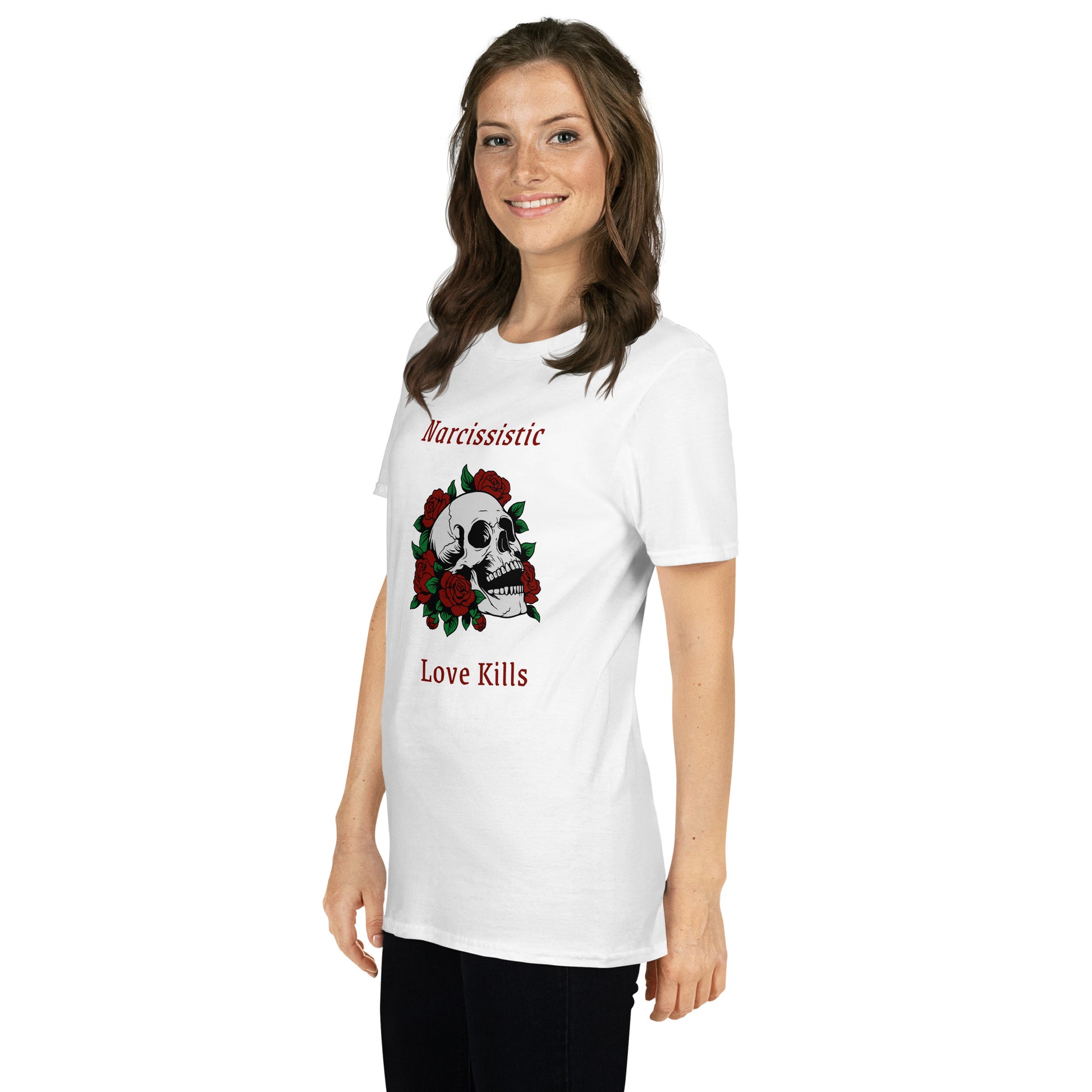 Narcissistic Abuse Awareness Graphic Tee Narcissistic Love Kills Unisex Tee by EraofInk