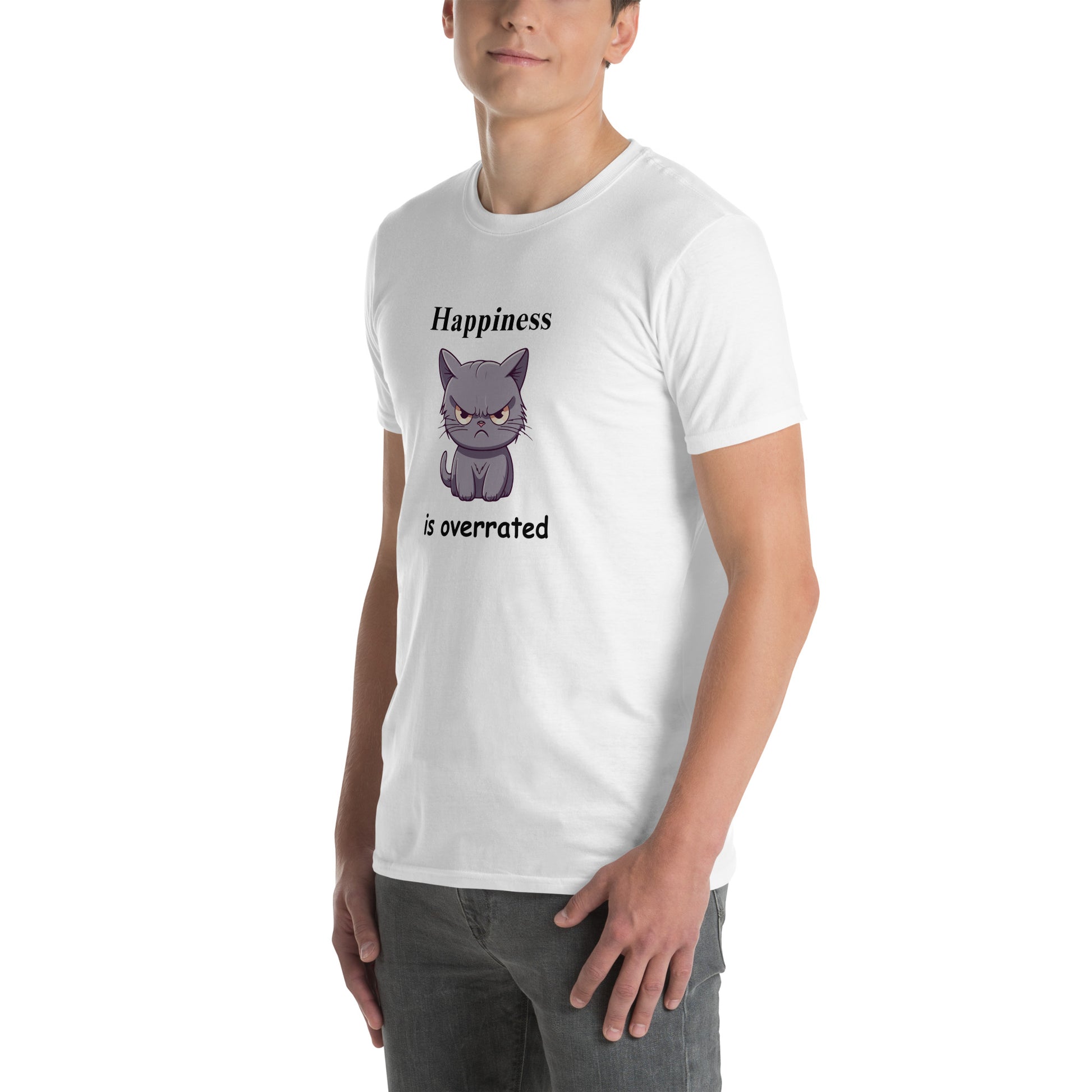 Happiness is Overrated Unisex Tee by EraofInk