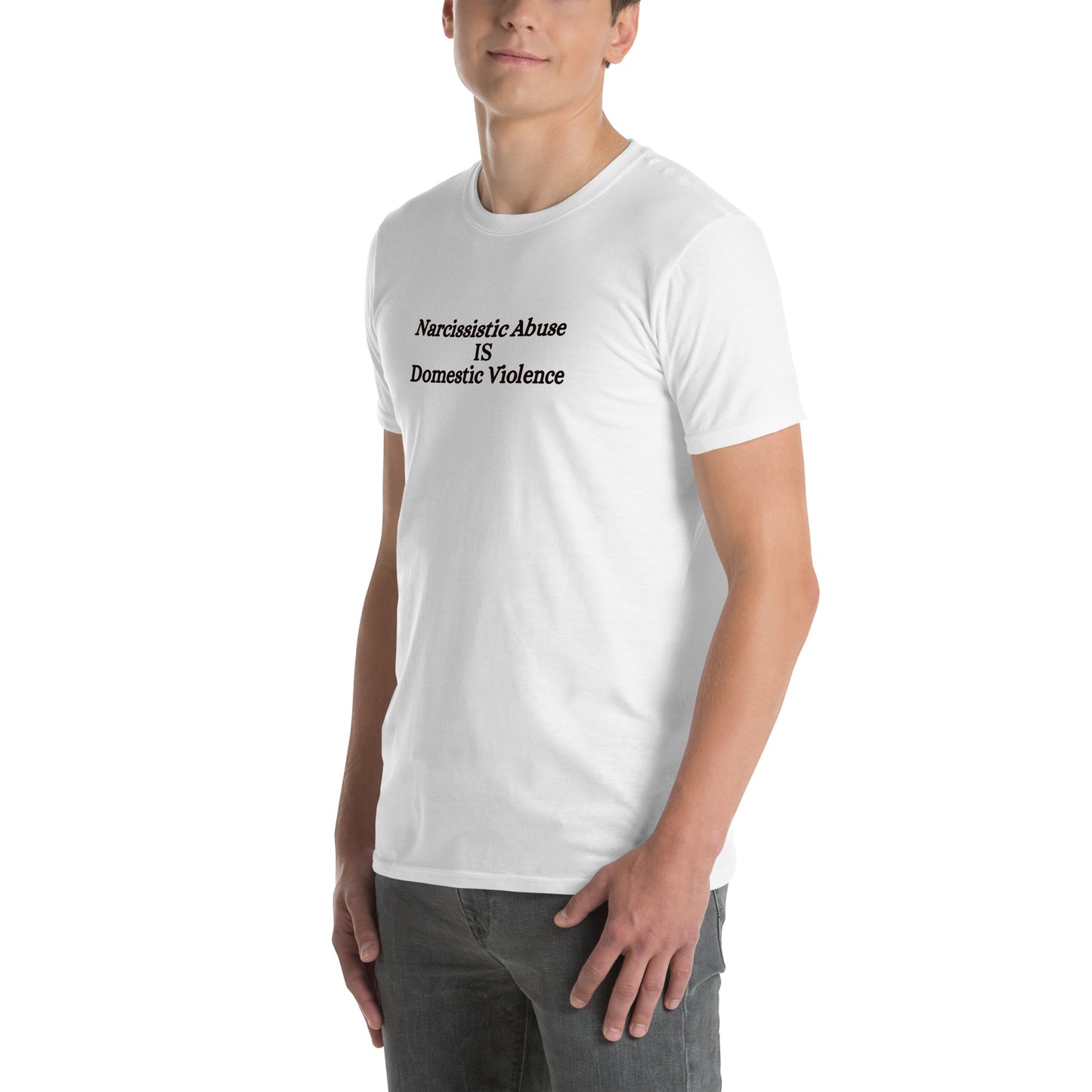 End Domestic Violence Narcissistic Abuse is DV Unisex Tee by EraofInk